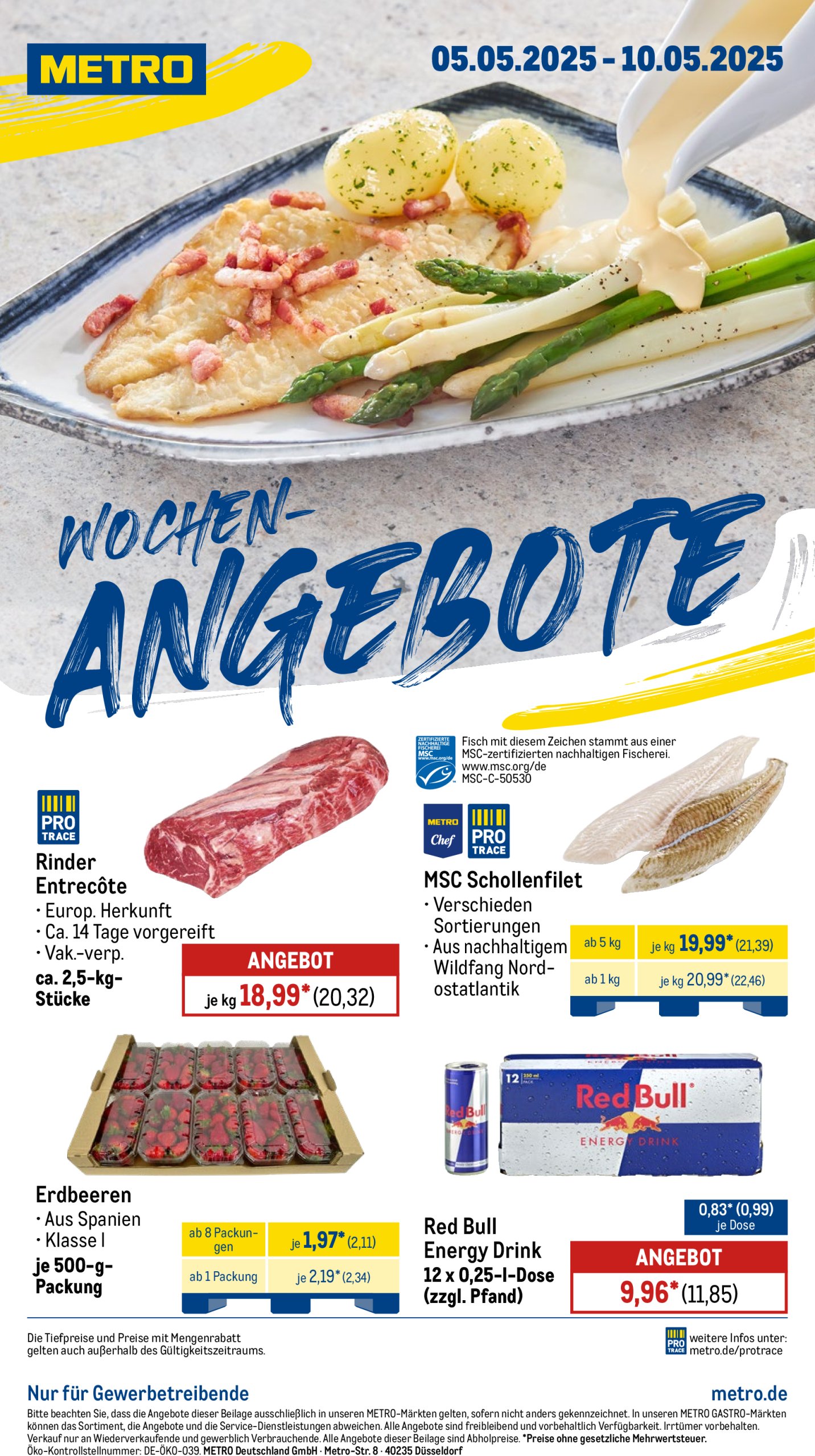 metro - Metro - Wochen-Angebote-Prospekt gültig von 05.05. bis 10.05.