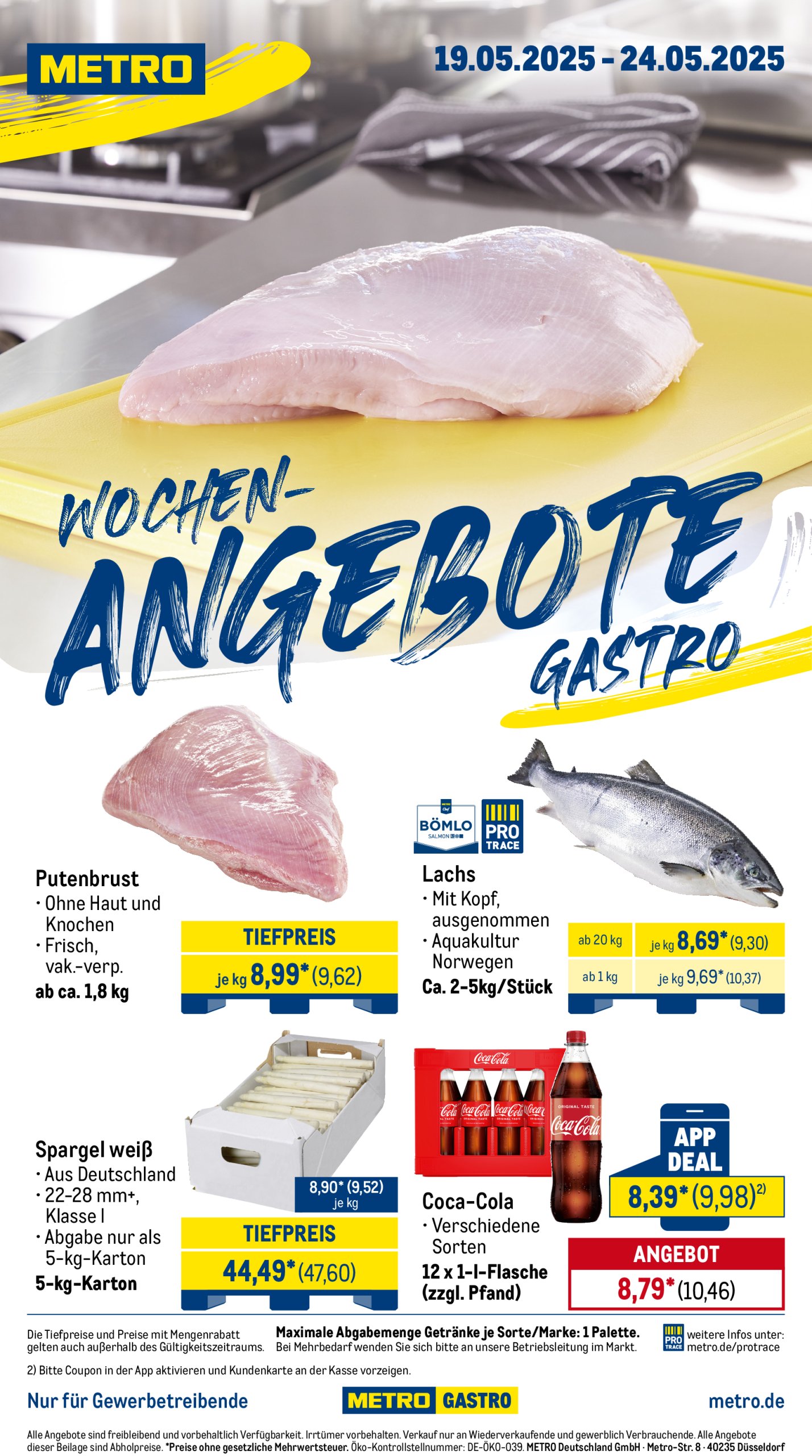 metro - Metro - Wochen-Angebote Gastro-Prospekt gültig von 19.05. bis 24.05.