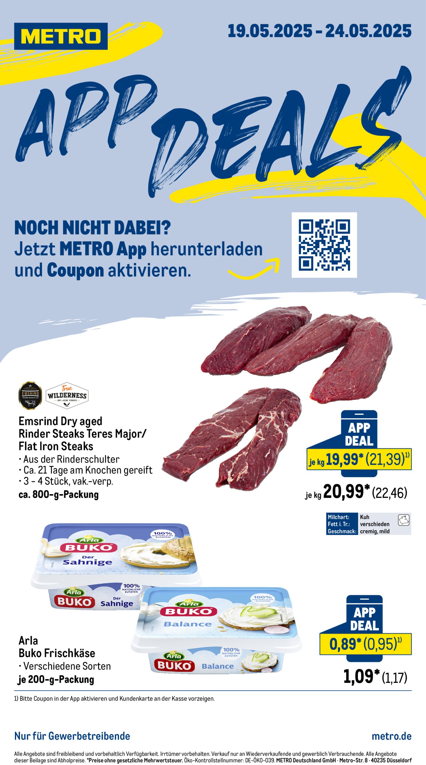metro - Metro - App Deals-Prospekt gültig von 19.05. bis 24.05.