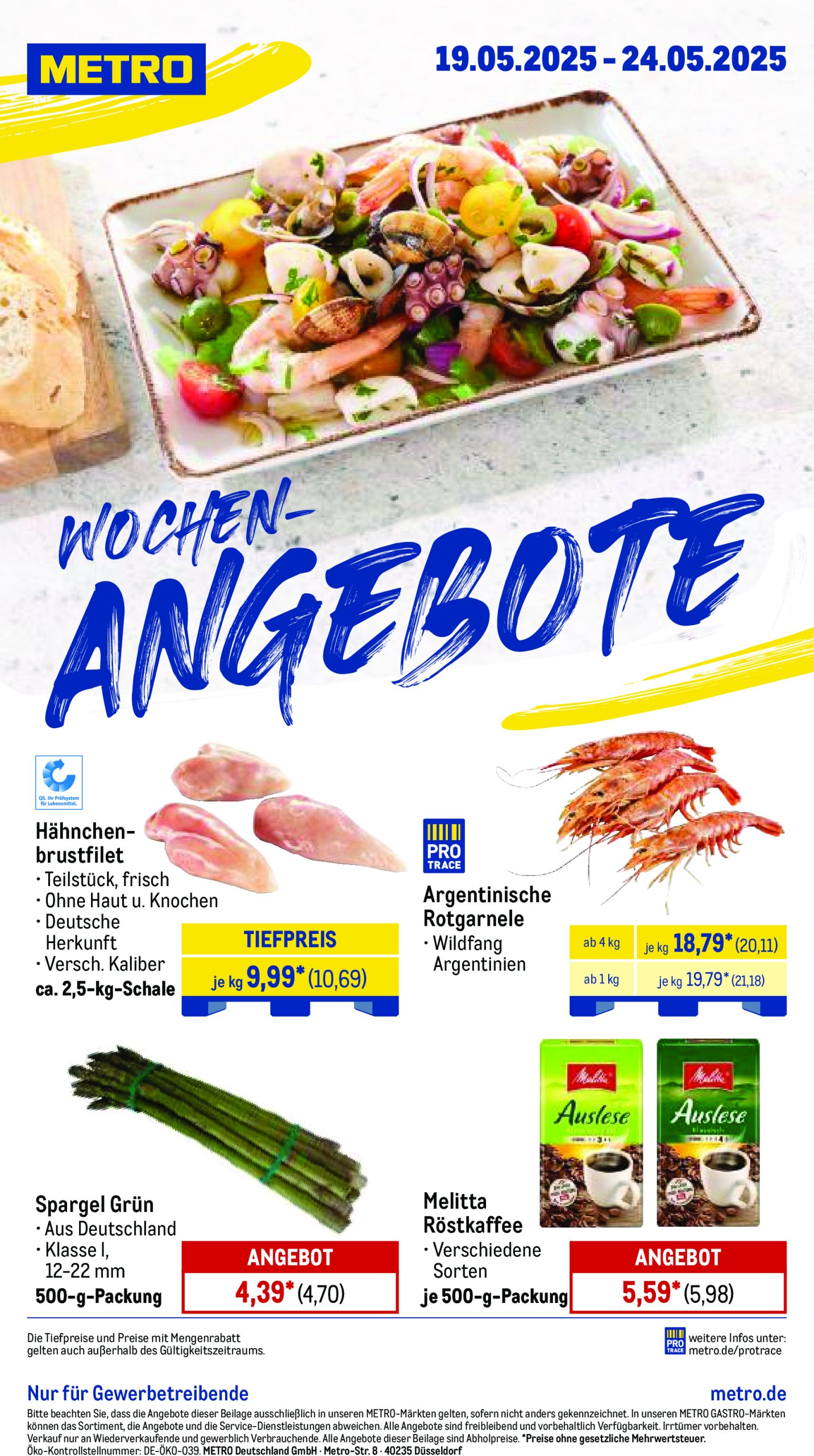 metro - Metro - Wochen-Angebote-Prospekt gültig von 19.05. bis 24.05.
