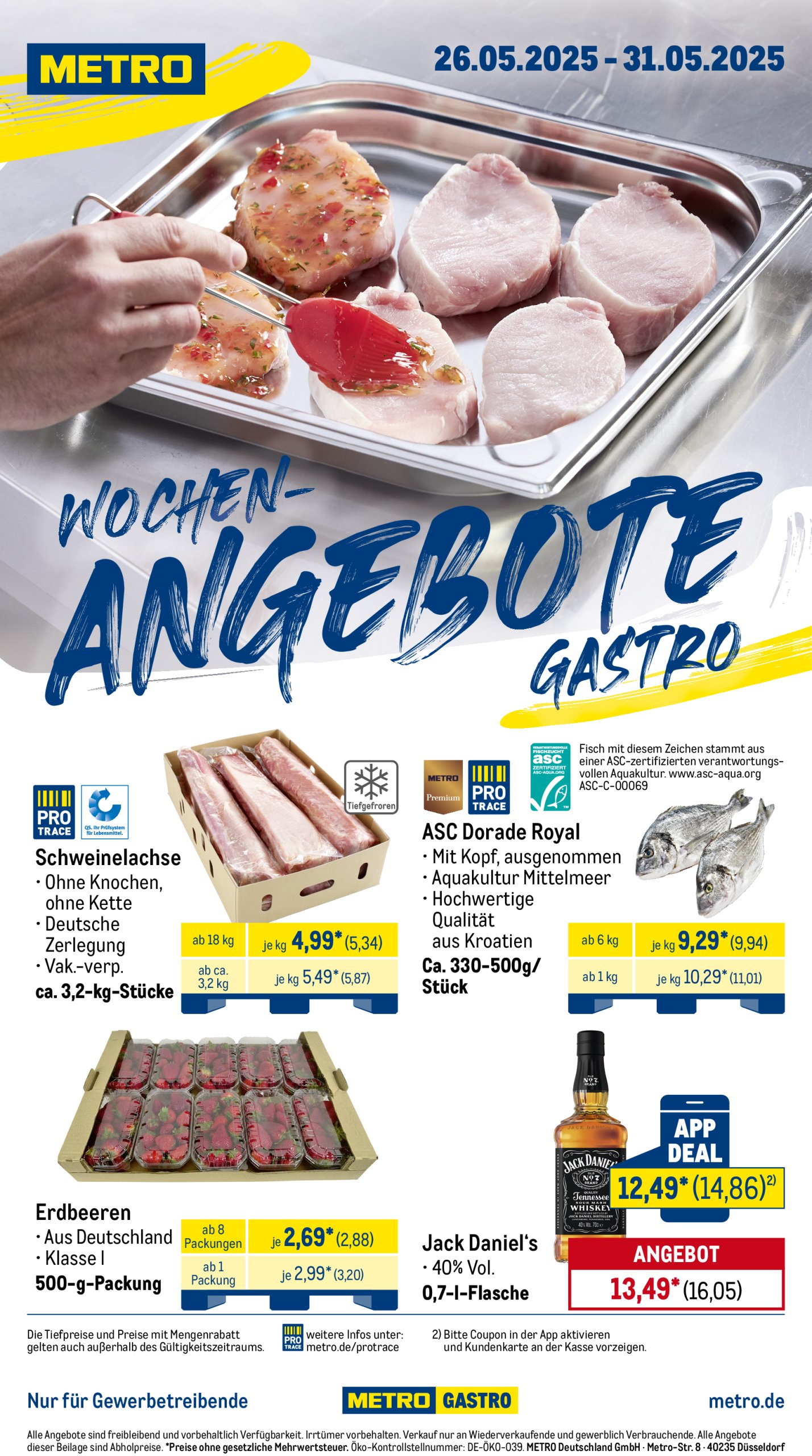metro - Metro - Wochen-Angebote Gastro-Prospekt gültig von 26.05. bis 31.05.
