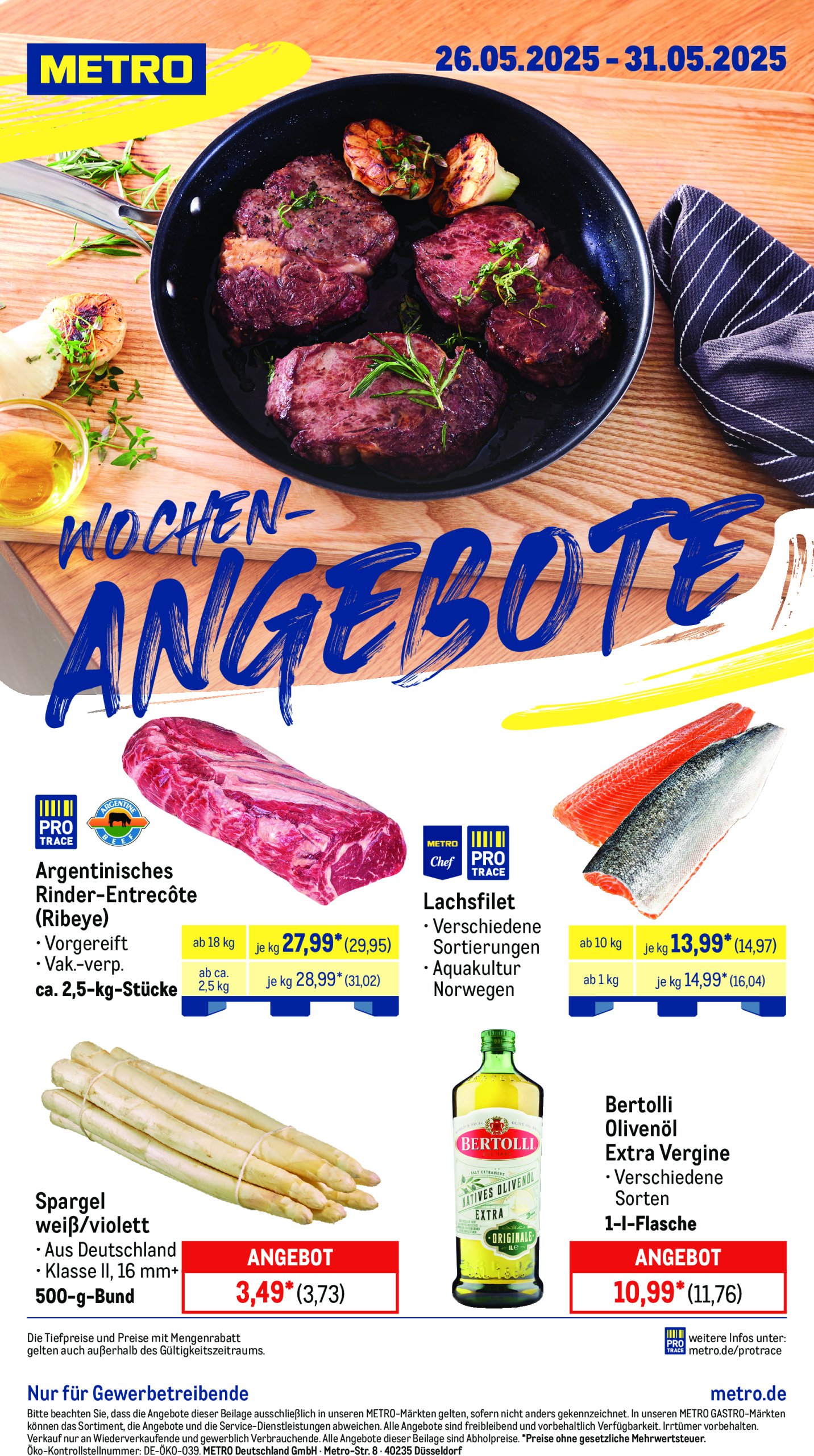 metro - Metro - Wochen-Angebote-Prospekt gültig von 26.05. bis 31.05.