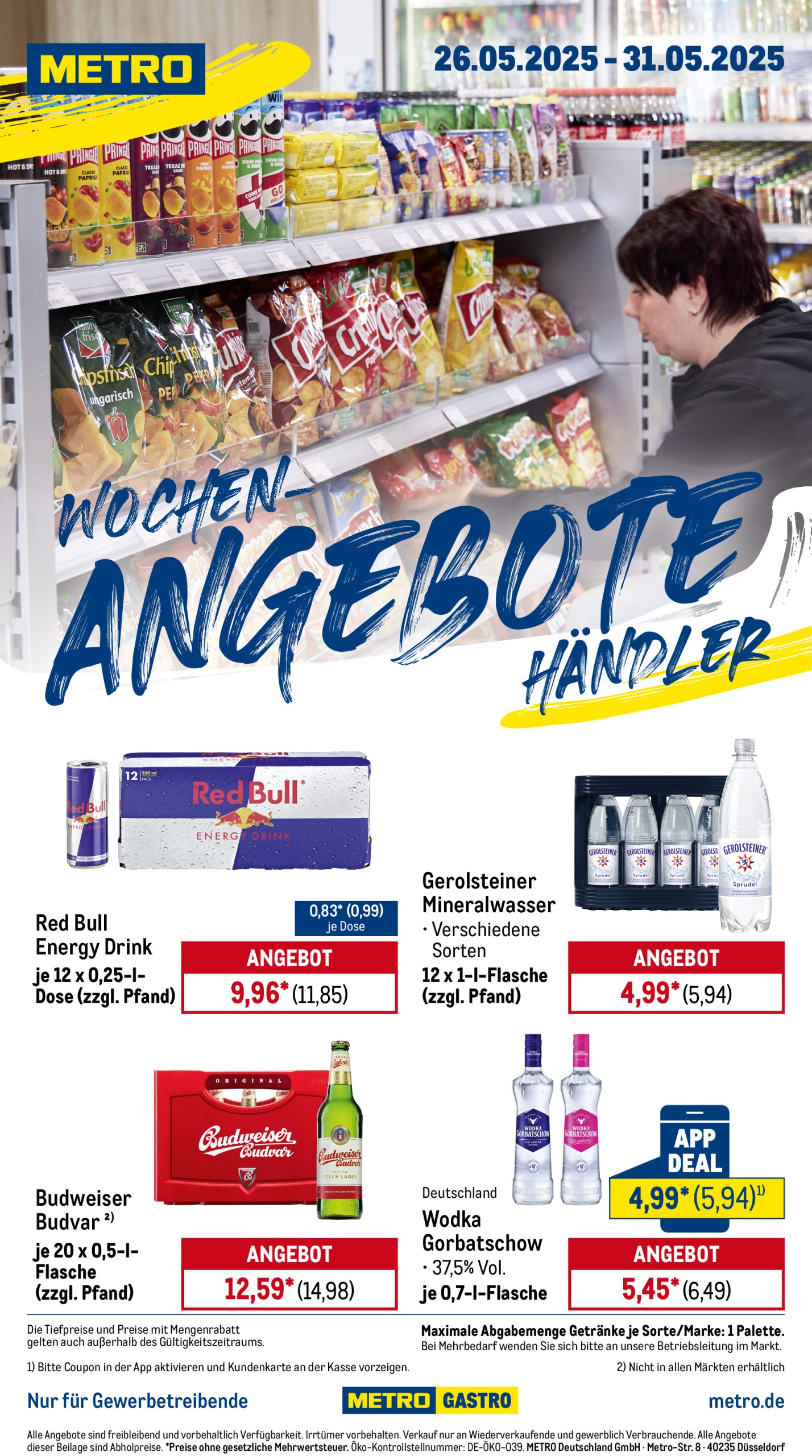 metro - Metro - Wochen-Angebote Händler-Prospekt gültig von 26.05. bis 31.05.