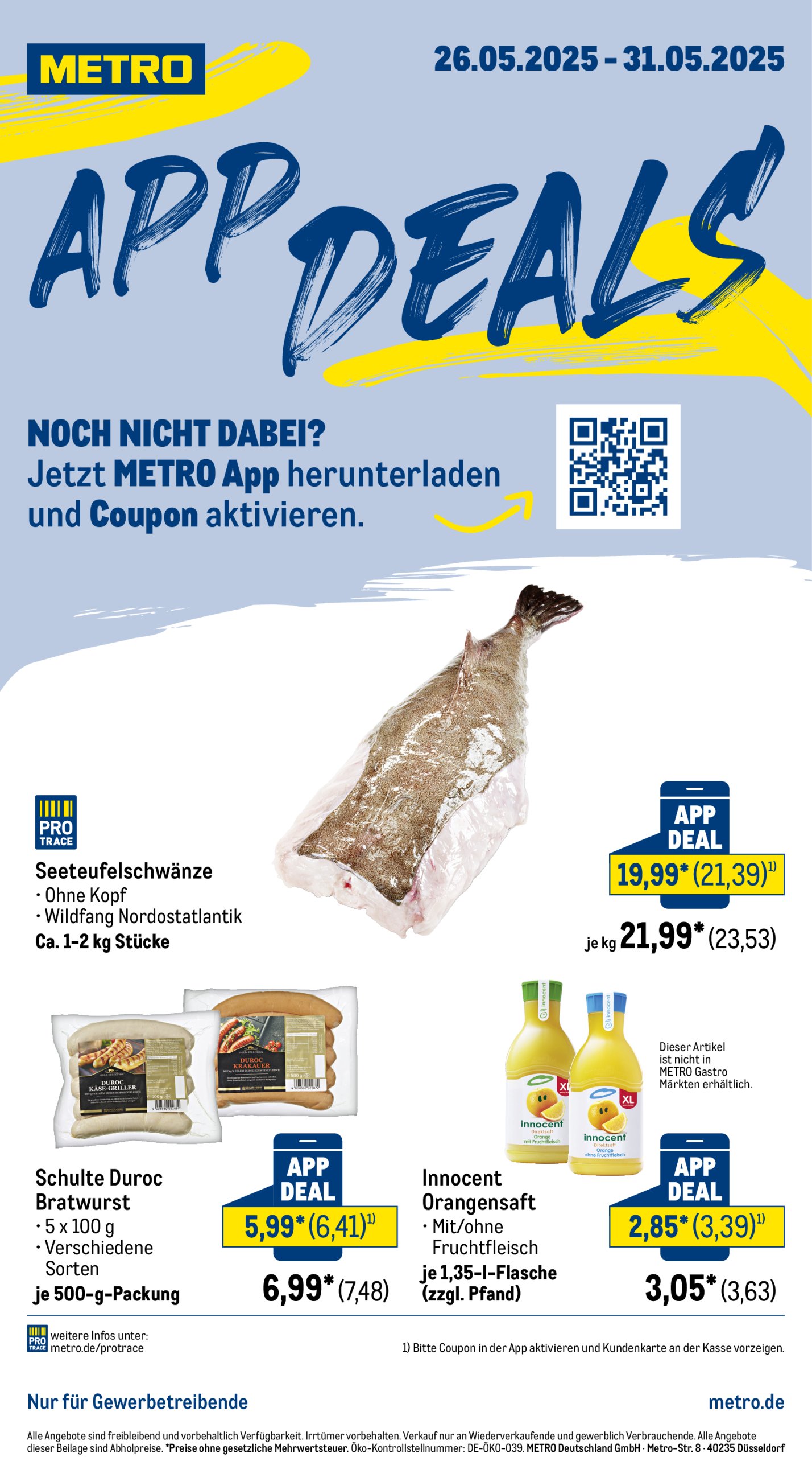 metro - Metro - App Deals-Prospekt gültig von 26.05. bis 31.05.