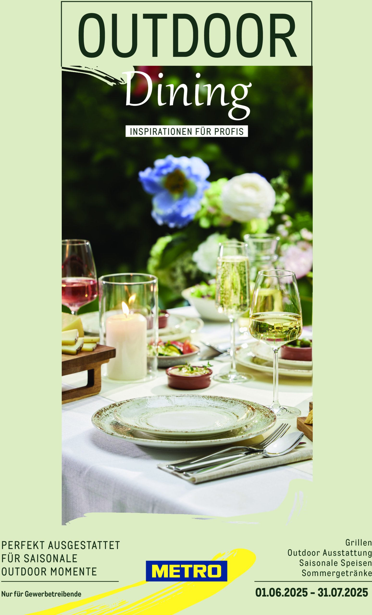 metro - Metro - Saisonkatalog "Outdoor Dining"-Prospekt gültig von 01.06. bis 31.07.