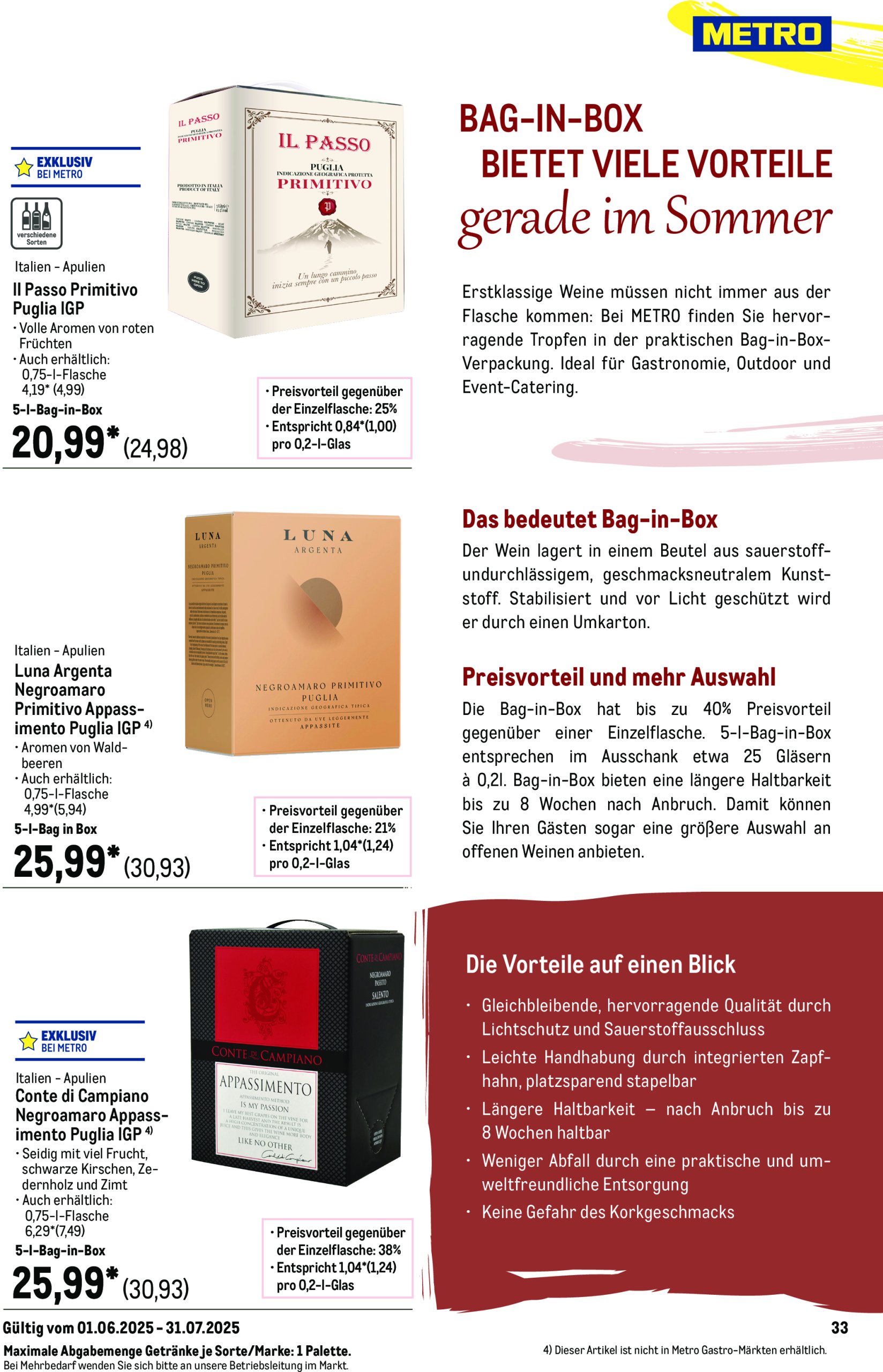 metro - Metro - Saisonkatalog "Outdoor Dining"-Prospekt gültig von 01.06. bis 31.07. - page: 33 metro - Metro - Saisonkatalog "Outdoor Dining"-Prospekt gültig von 01.06. bis 31.07. - page: 33