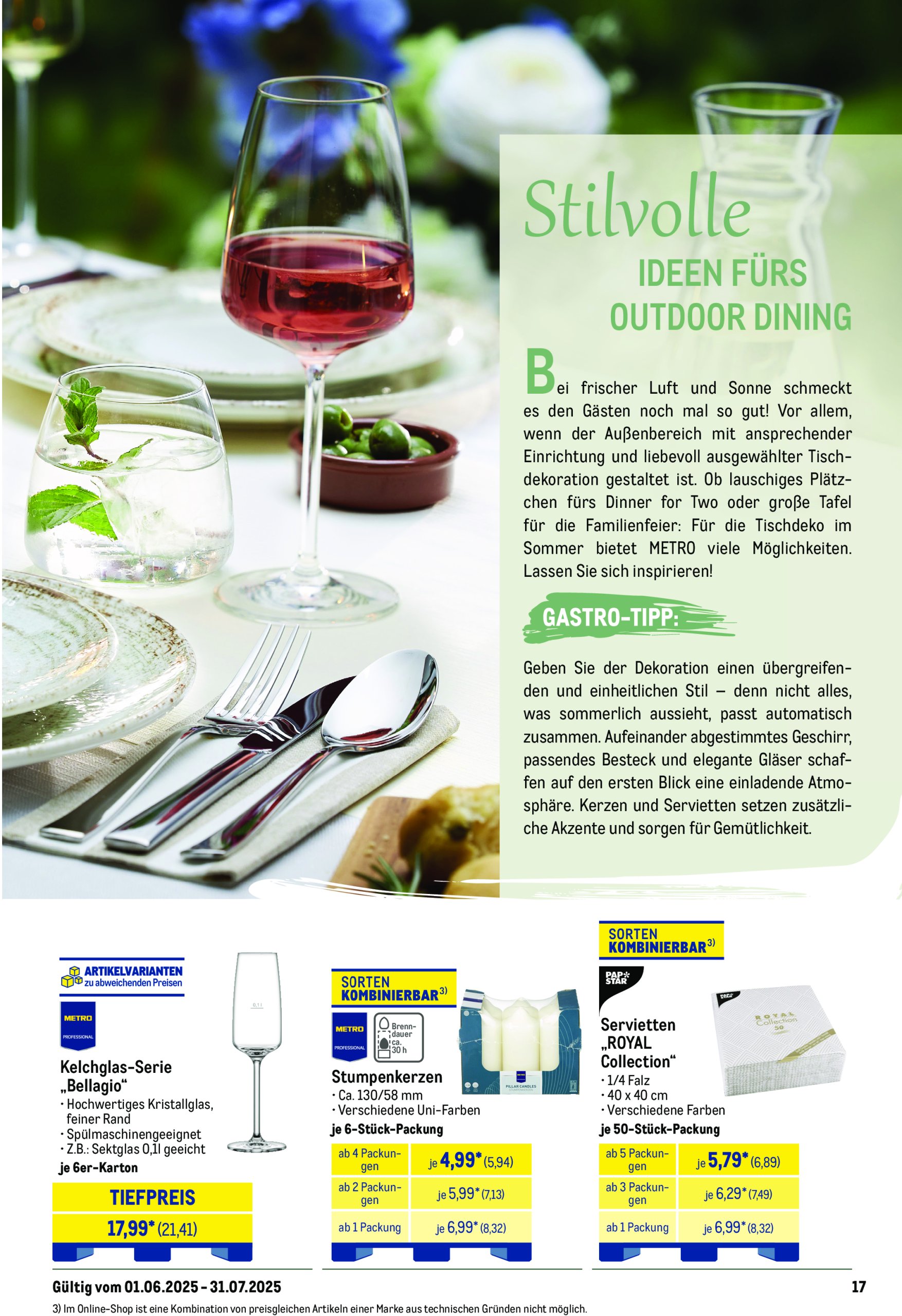 metro - Metro - Saisonkatalog "Outdoor Dining"-Prospekt gültig von 01.06. bis 31.07. - page: 17 metro - Metro - Saisonkatalog "Outdoor Dining"-Prospekt gültig von 01.06. bis 31.07. - page: 17