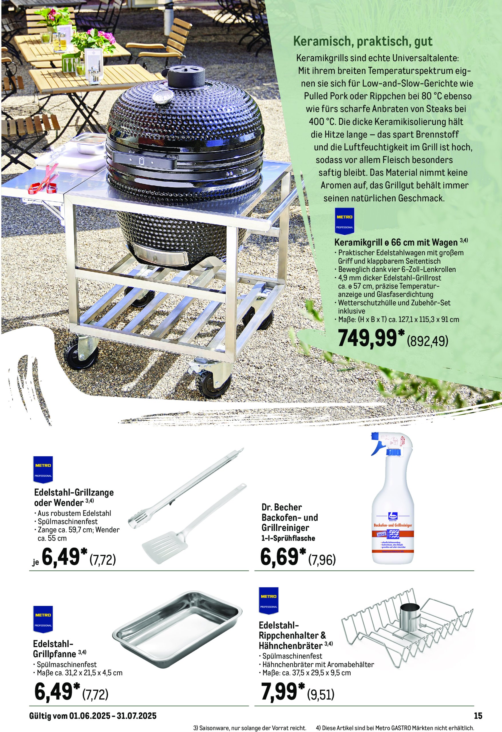 metro - Metro - Saisonkatalog "Outdoor Dining"-Prospekt gültig von 01.06. bis 31.07. - page: 15 metro - Metro - Saisonkatalog "Outdoor Dining"-Prospekt gültig von 01.06. bis 31.07. - page: 15