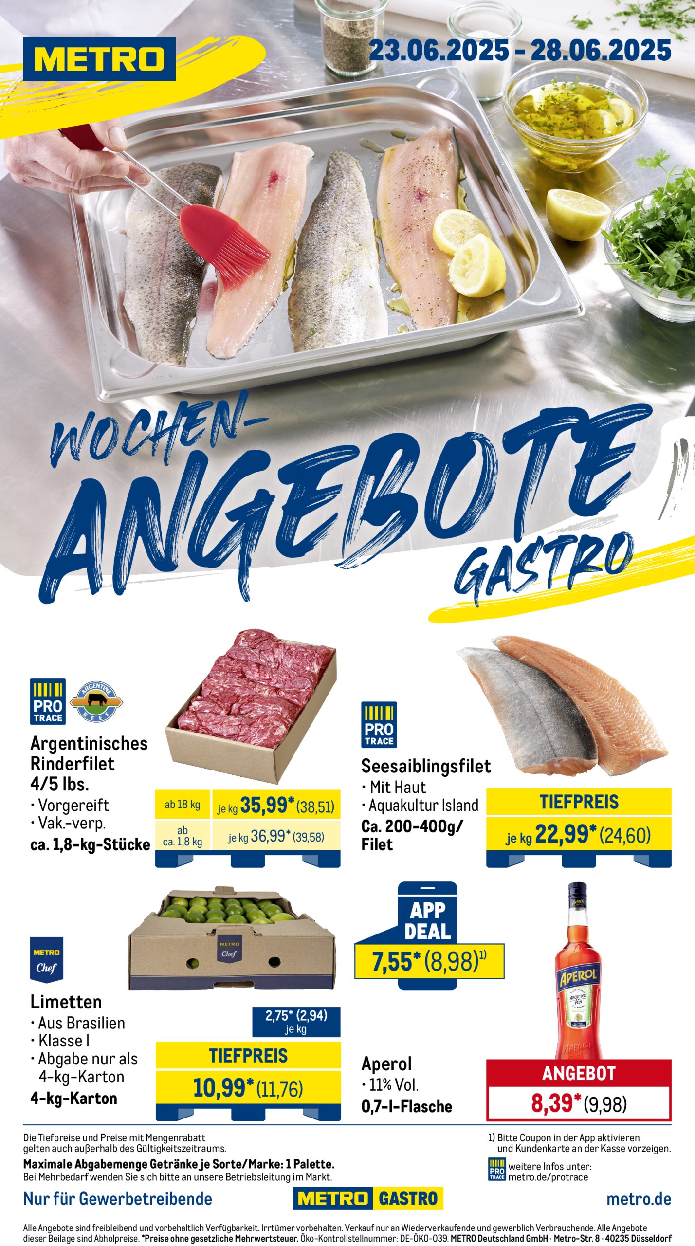 metro - Metro - Wochen-Angebote Gastro-Prospekt gültig vom 23.06. bis 28.06.