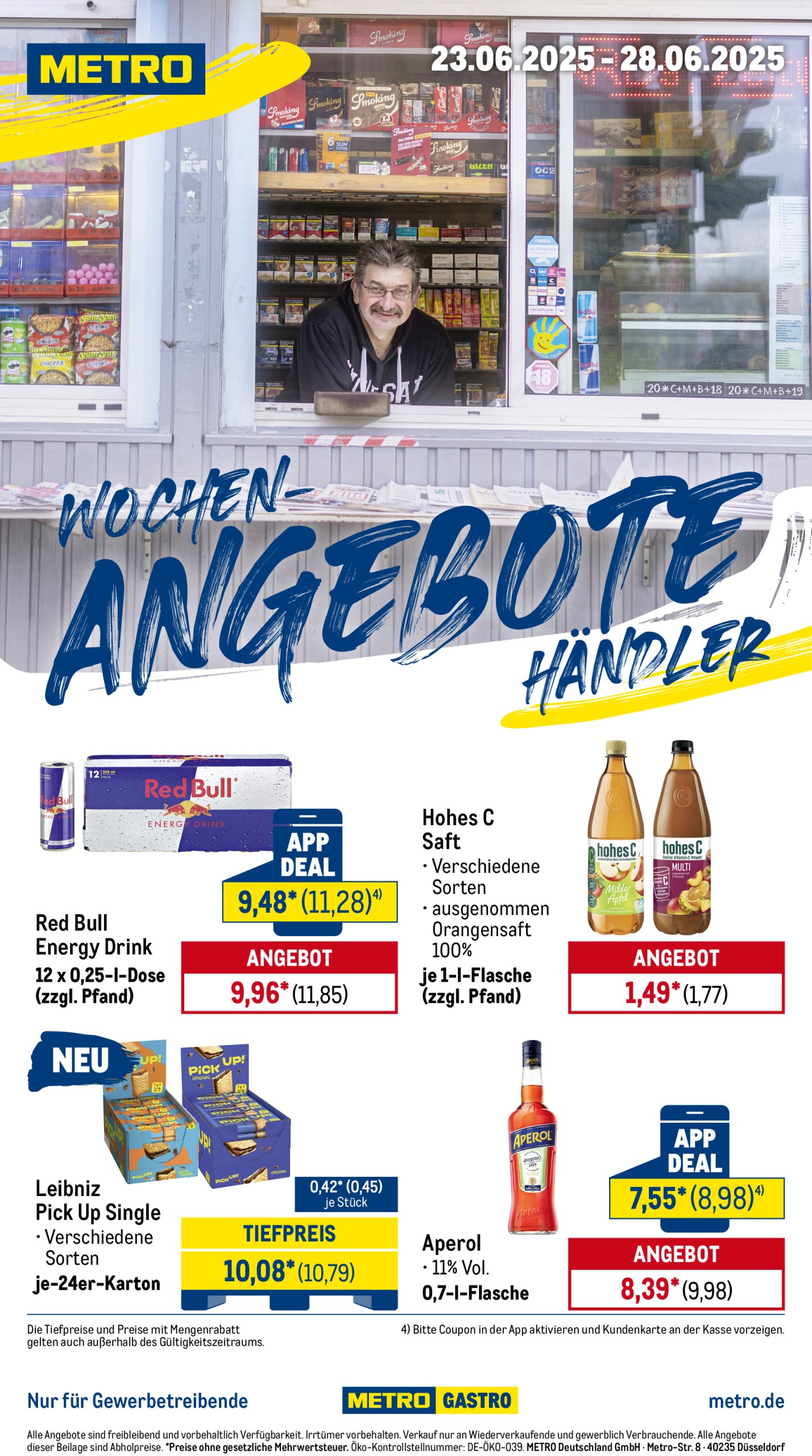metro - Metro - Wochen-Angebote Händler-Prospekt gültig vom 23.06. bis 28.06.