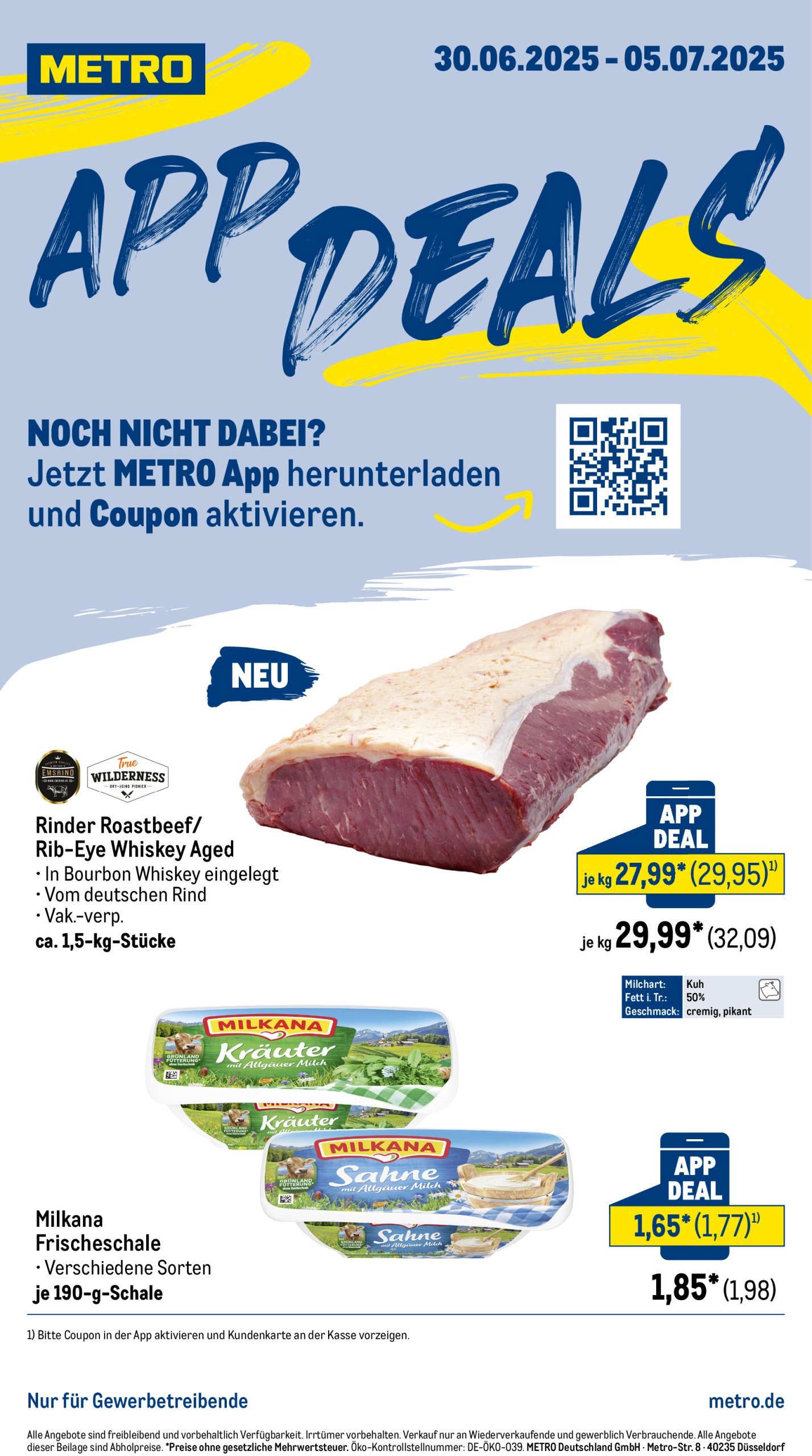 metro - Metro - App Deals-Prospekt gültig vom 30.06. bis 05.07.