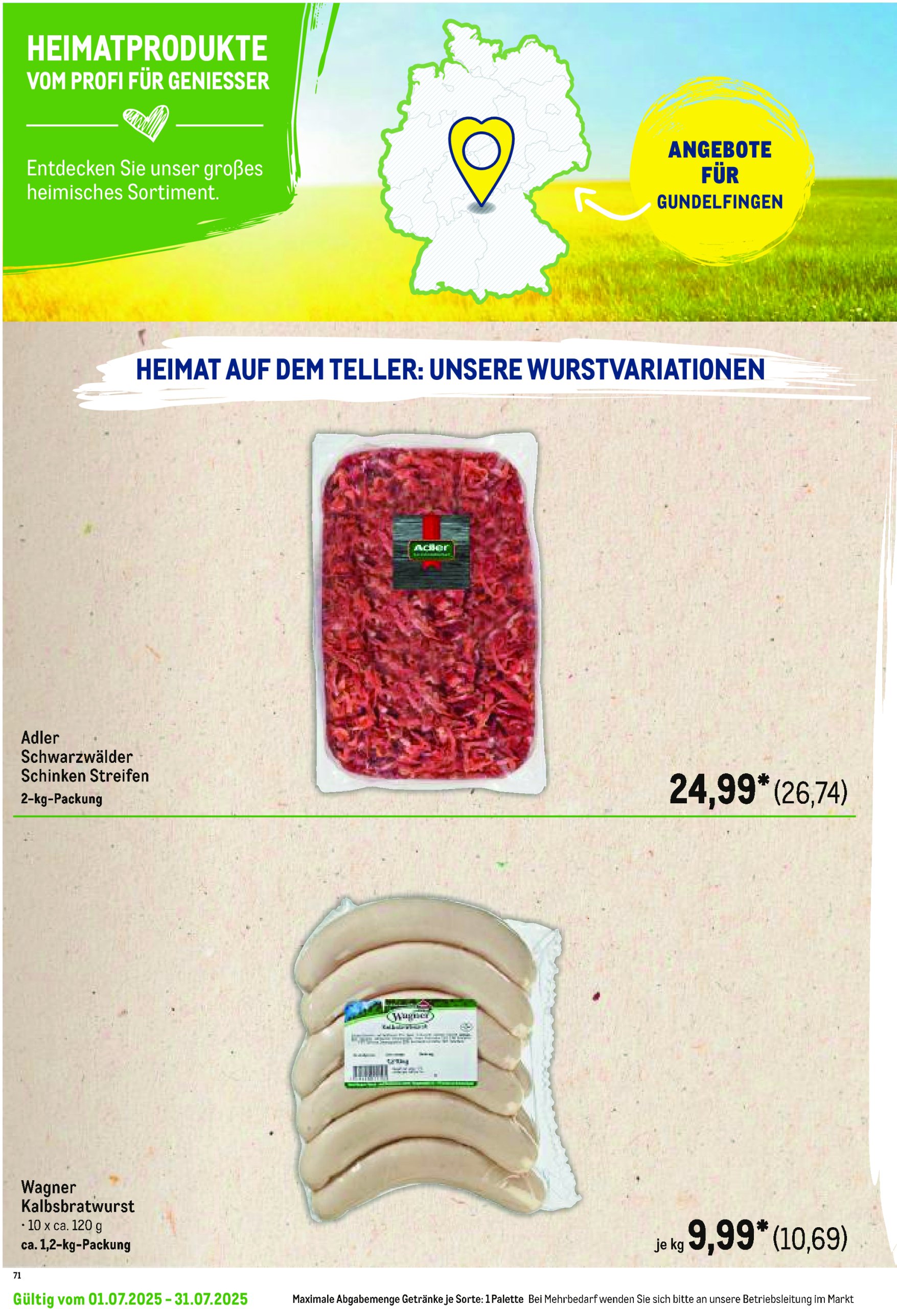 metro - Metro - Regionaler Flyer-Prospekt gültig vom 01.07. bis 31.07. - page: 114