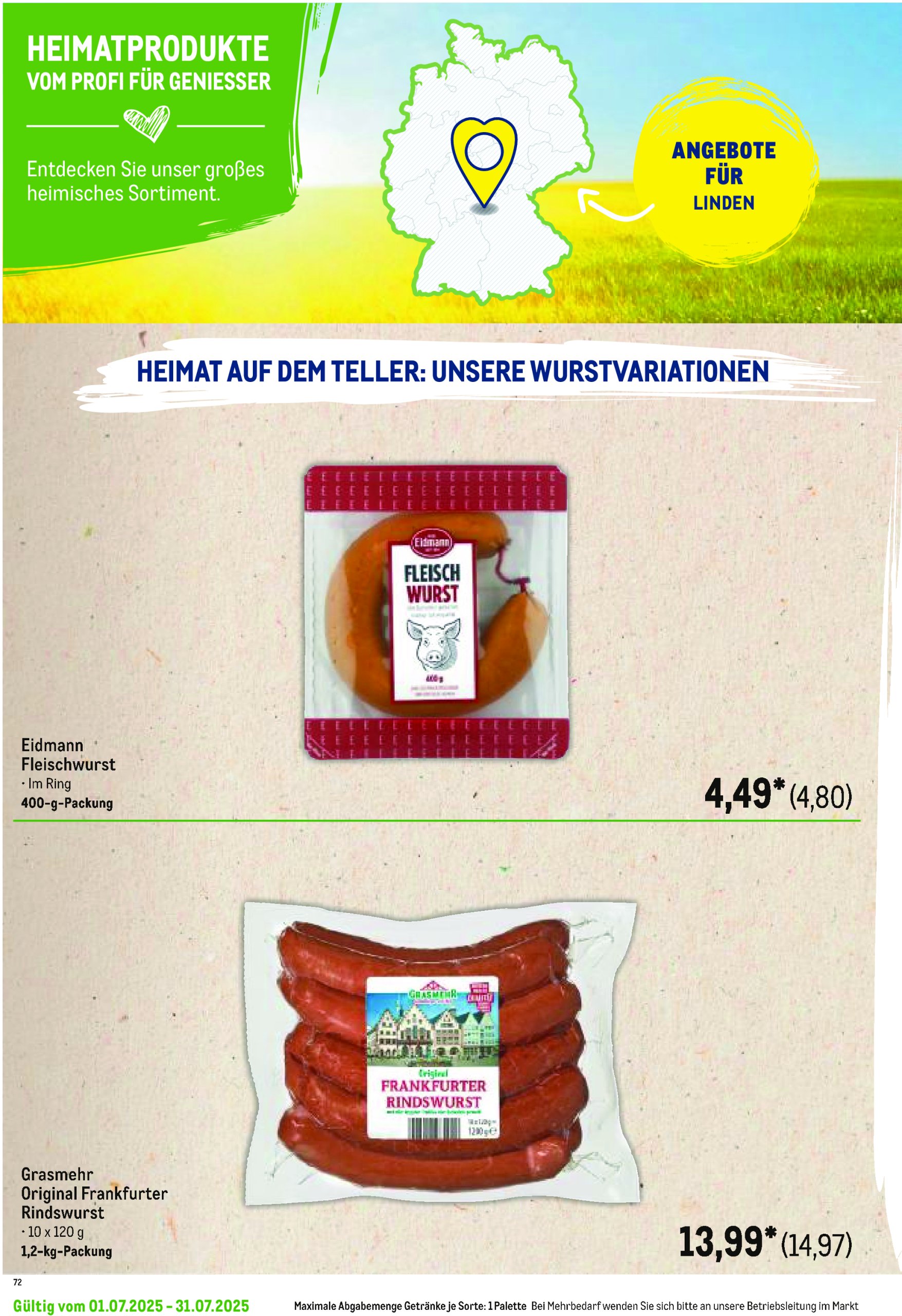metro - Metro - Regionaler Flyer-Prospekt gültig vom 01.07. bis 31.07. - page: 54