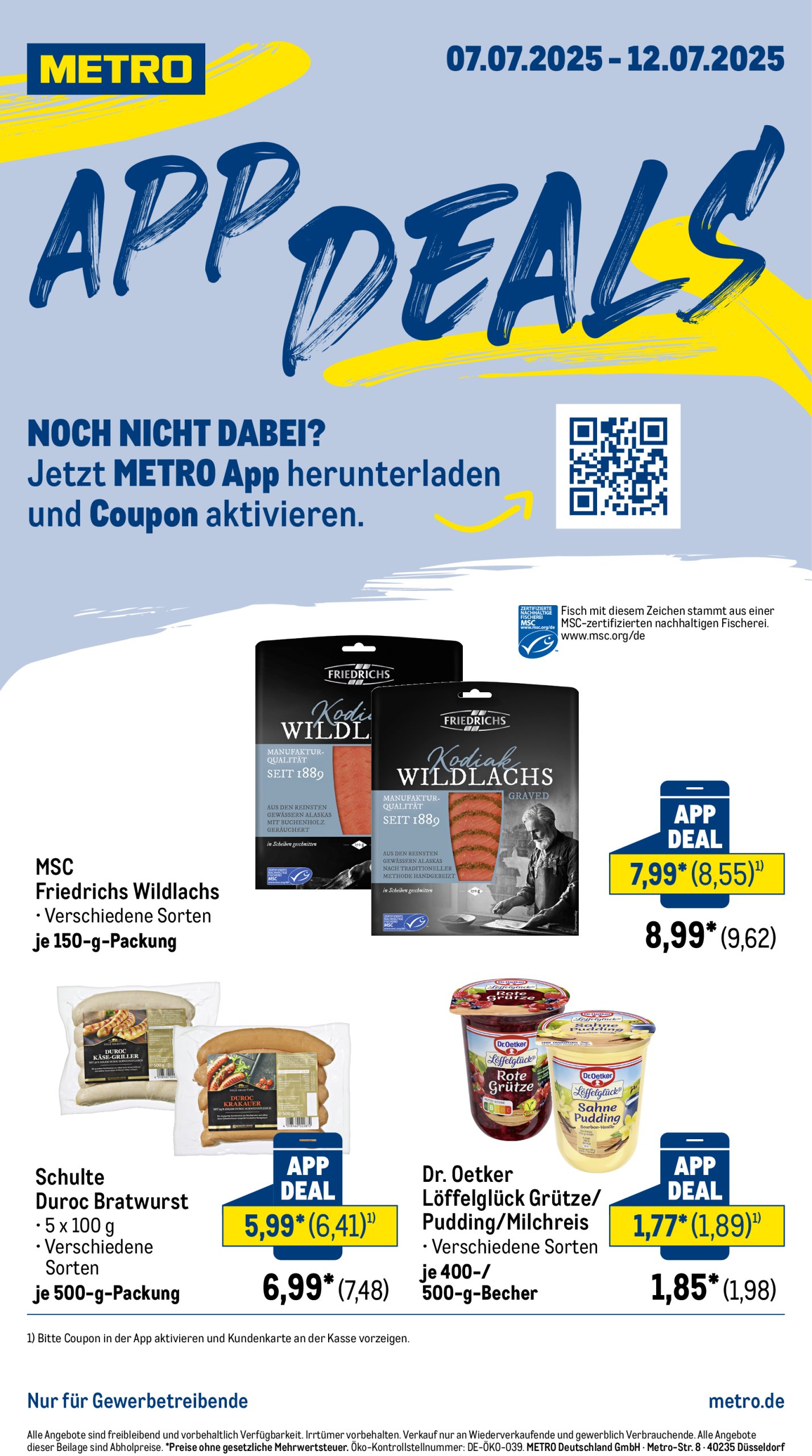 metro - Metro - App Deals-Prospekt gültig vom 07.07. bis 12.07.