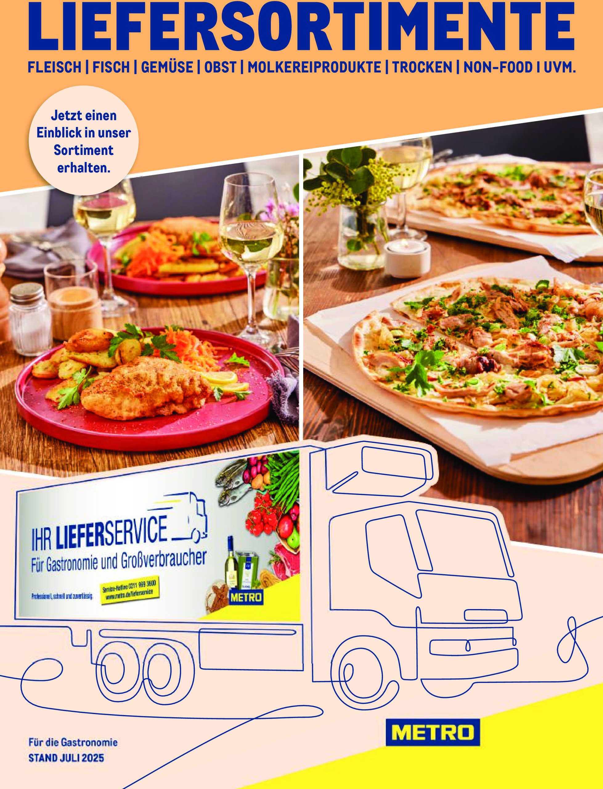 metro - Metro - Sortimentskatalog Lieferservice-Prospekt gültig vom 13.07. bis 30.09.