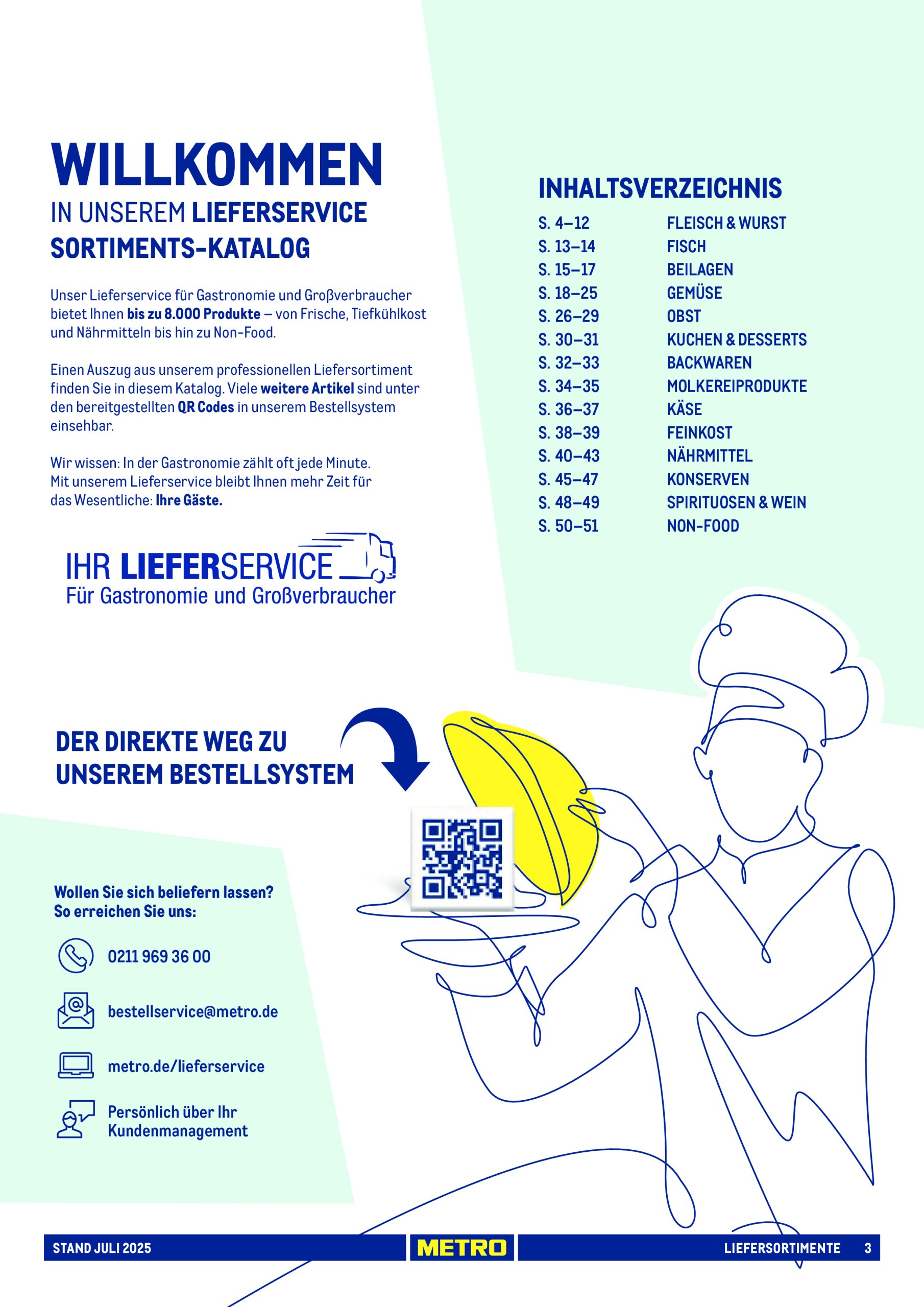 metro - Metro - Sortimentskatalog Lieferservice-Prospekt gültig vom 13.07. bis 30.09. - page: 3
