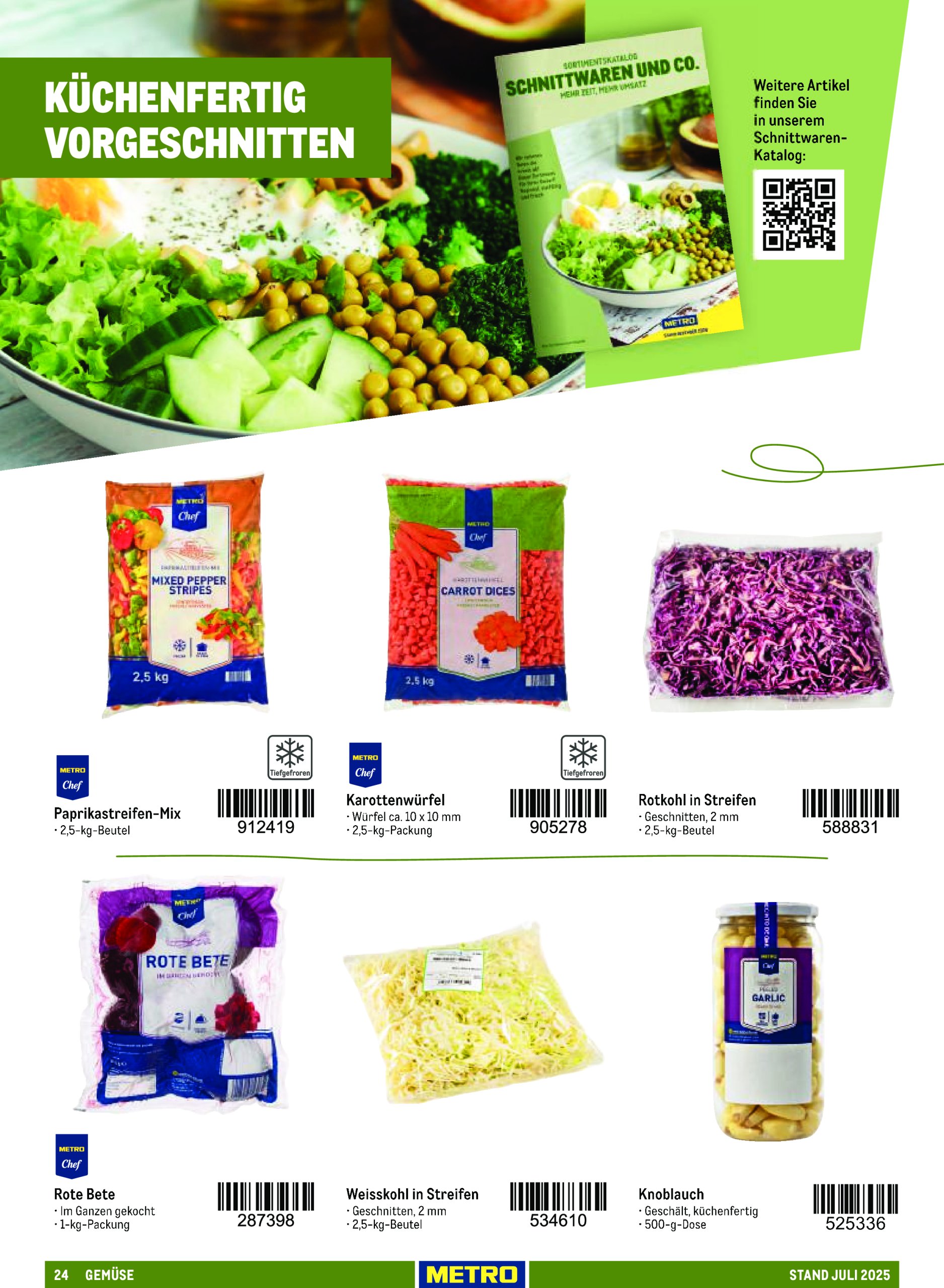 metro - Metro - Sortimentskatalog Lieferservice-Prospekt gültig vom 13.07. bis 30.09. - page: 24