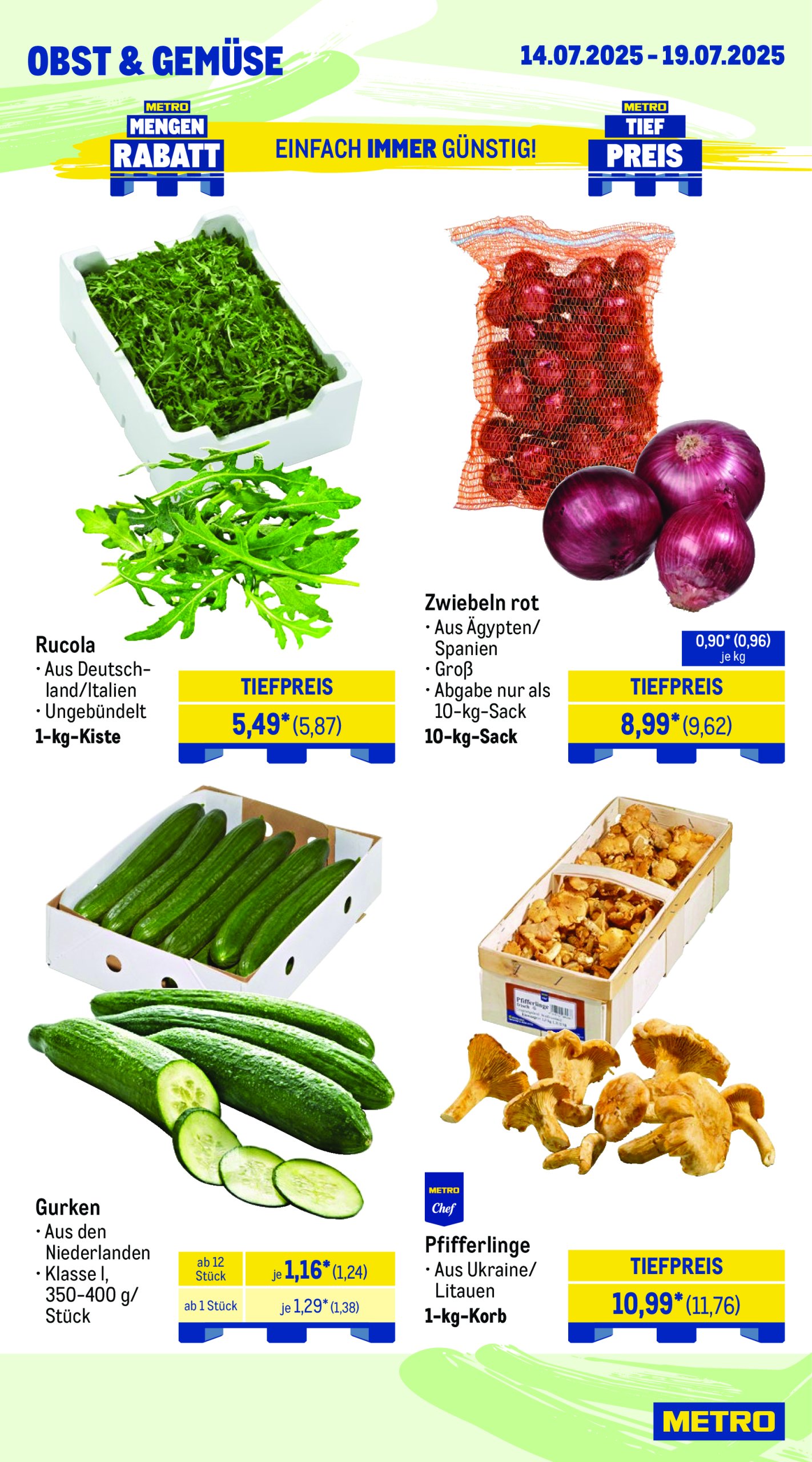 metro - Metro - Wochen-Angebote Gastro-Prospekt gültig vom 14.07. bis 19.07. - page: 9