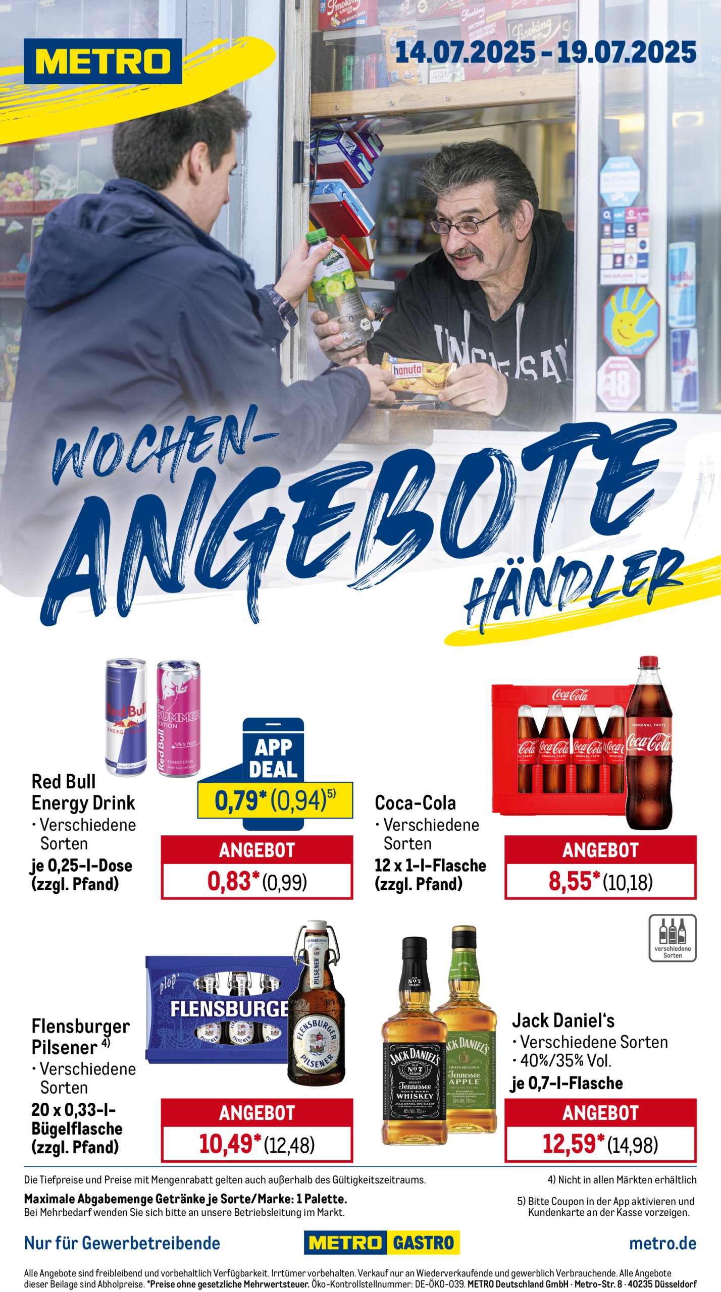 metro - Metro - Wochen-Angebote Händler-Prospekt gültig vom 14.07. bis 19.07.