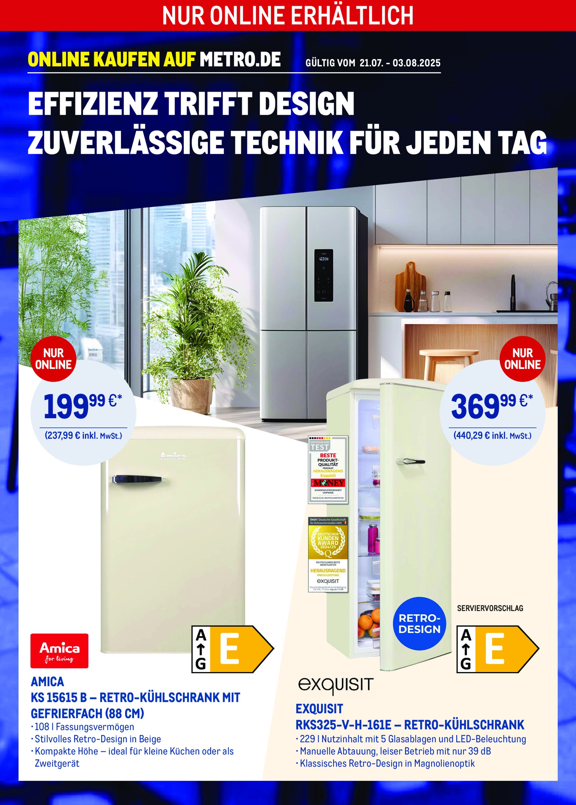 metro - Metro - Online: Technik Angebote-Prospekt gültig vom 21.07. bis 03.08.