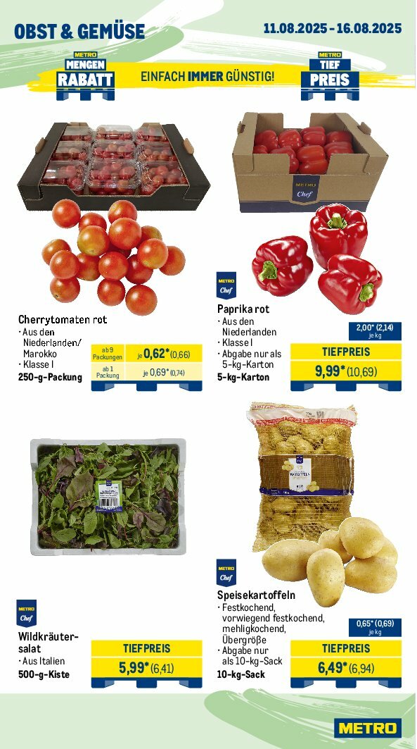 metro - Metro - Wochen-Angebote Gastro-Prospekt gültig vom 11.08. bis 16.08. - page: 8