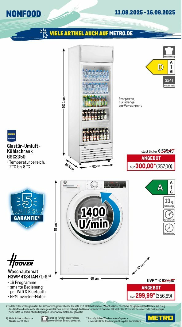 metro - Metro - Wochen-Angebote Gastro-Prospekt gültig vom 11.08. bis 16.08. - page: 18