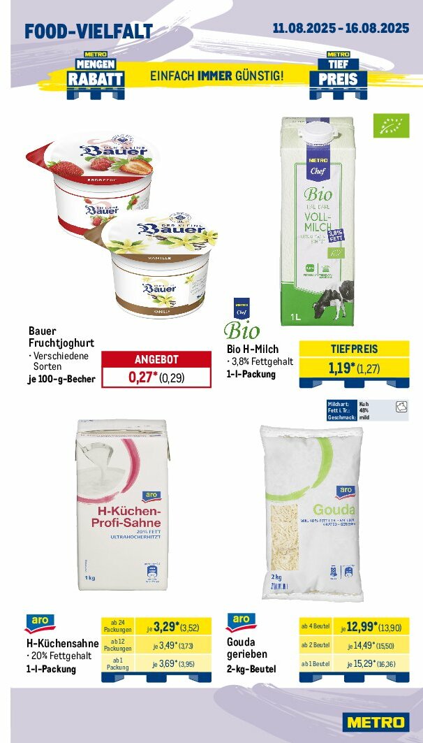 metro - Metro - Wochen-Angebote Gastro-Prospekt gültig vom 11.08. bis 16.08. - page: 9