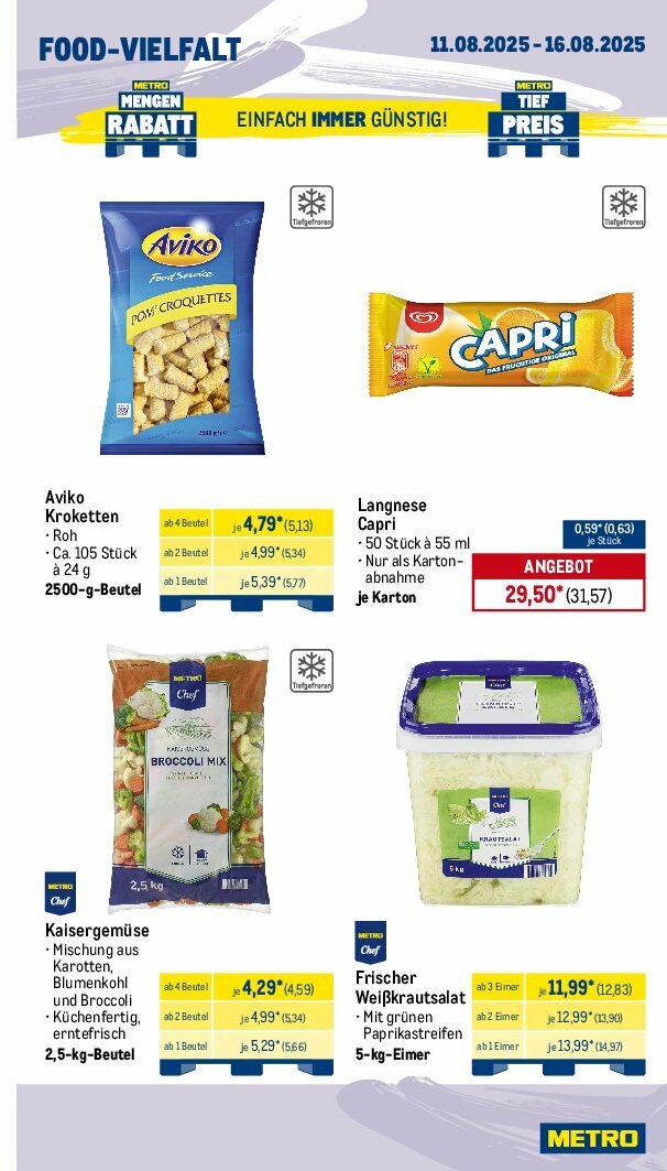 metro - Metro - Wochen-Angebote Gastro-Prospekt gültig vom 11.08. bis 16.08. - page: 11