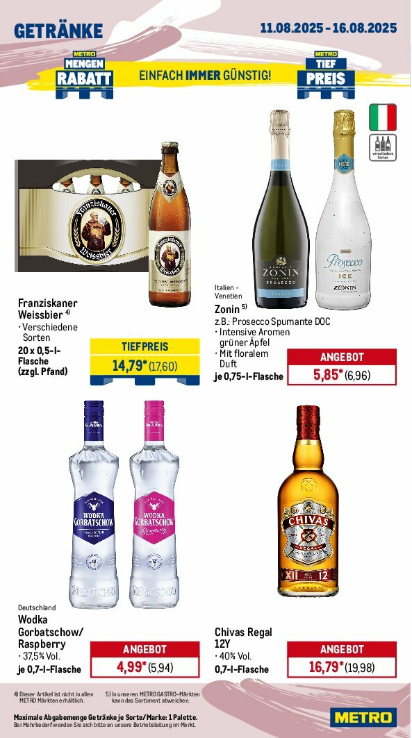 metro - Metro - Wochen-Angebote Gastro-Prospekt gültig vom 11.08. bis 16.08. - page: 16