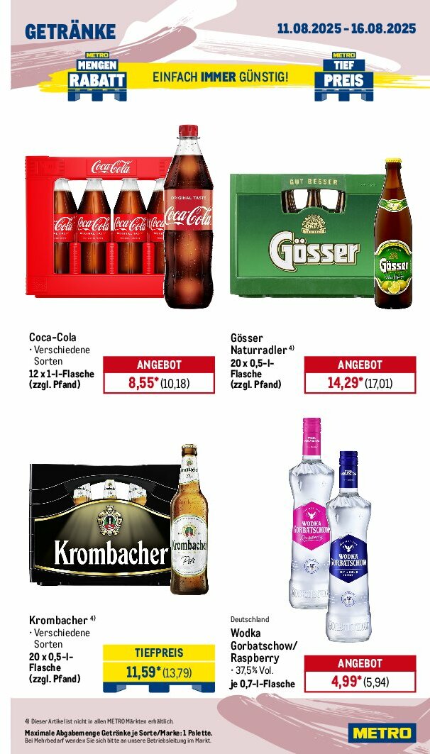 metro - Metro - Wochen-Angebote-Prospekt gültig vom 11.08. bis 16.08. - page: 15