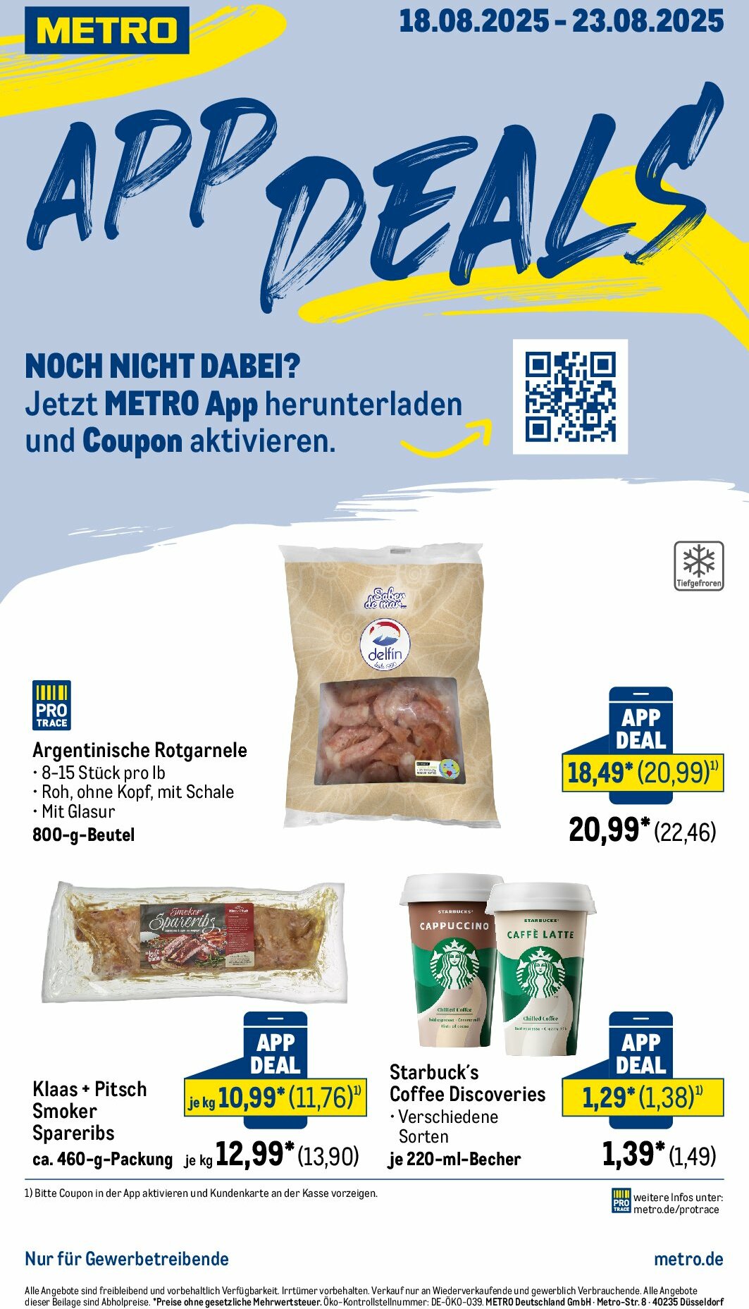 metro - Metro - App Deals-Prospekt gültig vom 18.08. bis 23.08.