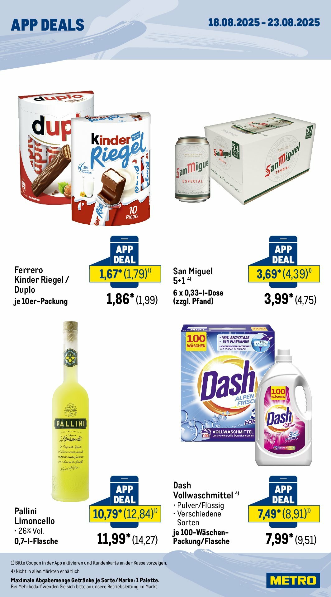 metro - Metro - App Deals-Prospekt gültig vom 18.08. bis 23.08. - page: 2