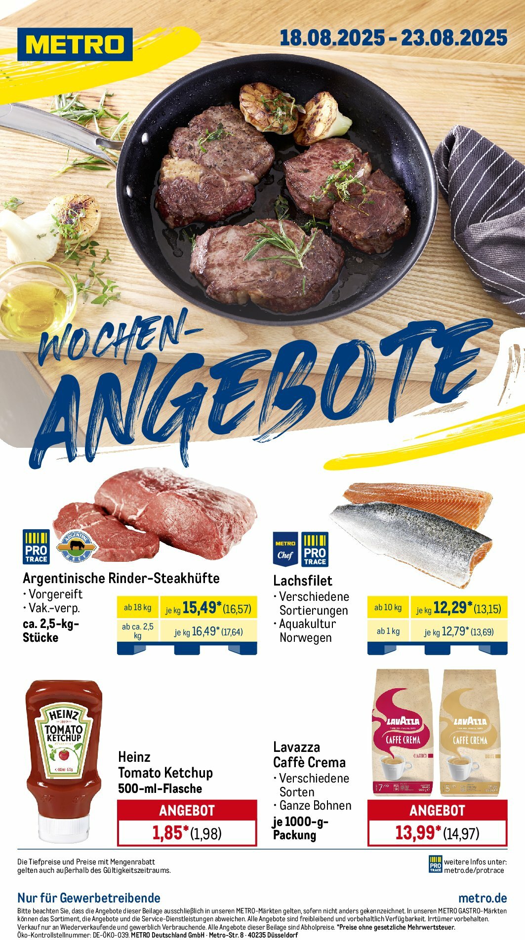 metro - Metro - Wochen-Angebote-Prospekt gültig vom 18.08. bis 23.08. - page: 1