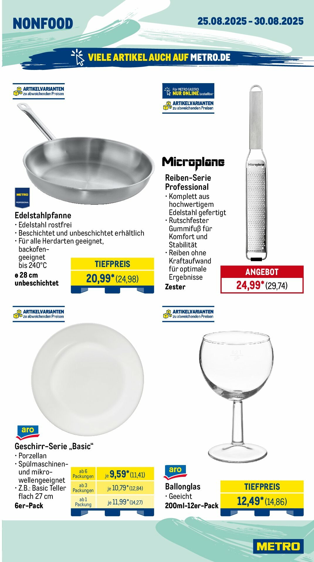 metro - Metro - Wochen-Angebote Gastro-Prospekt gültig vom 25.08. bis 30.08. - page: 20