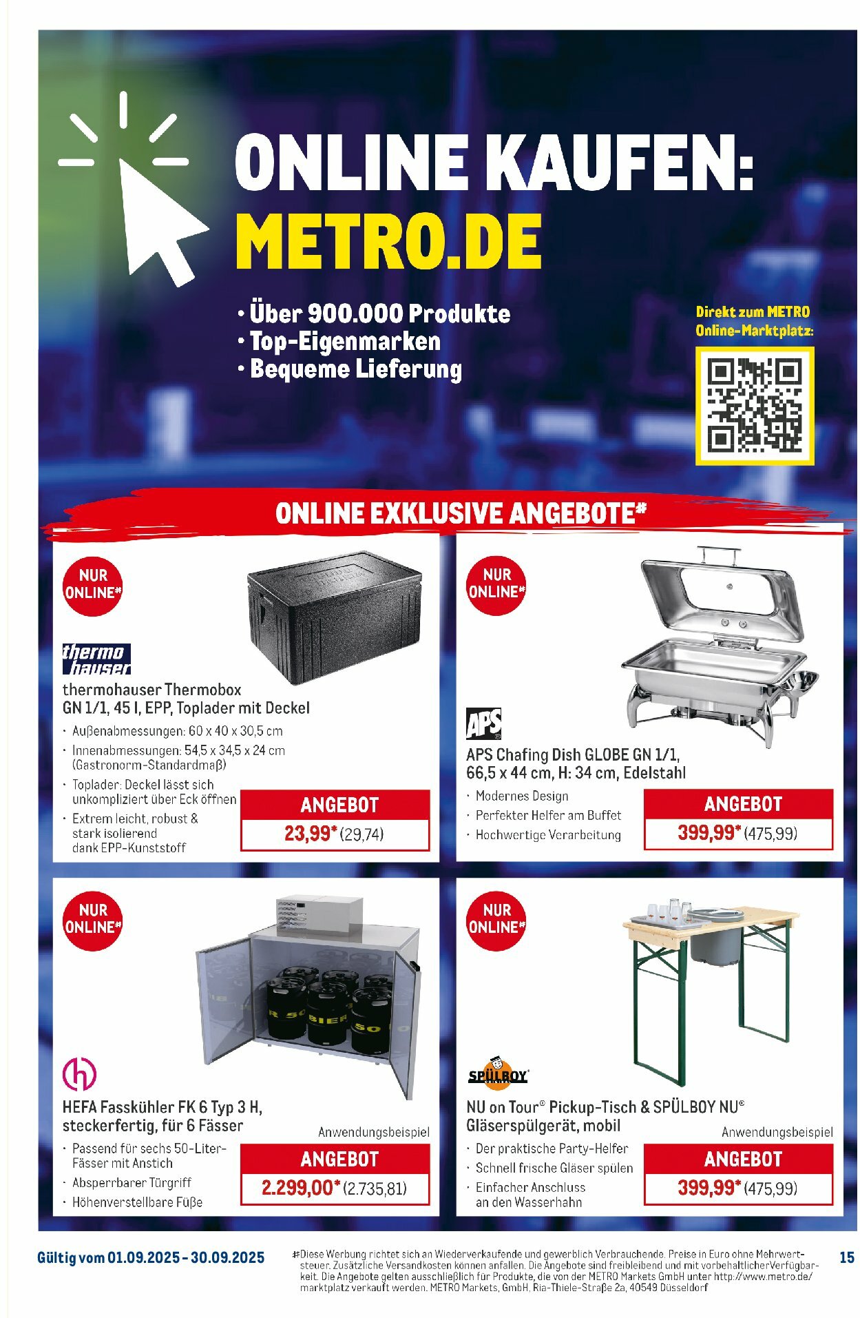 metro - Metro - Monats-Menü-Prospekt gültig vom 01.09. bis 30.09. - page: 15