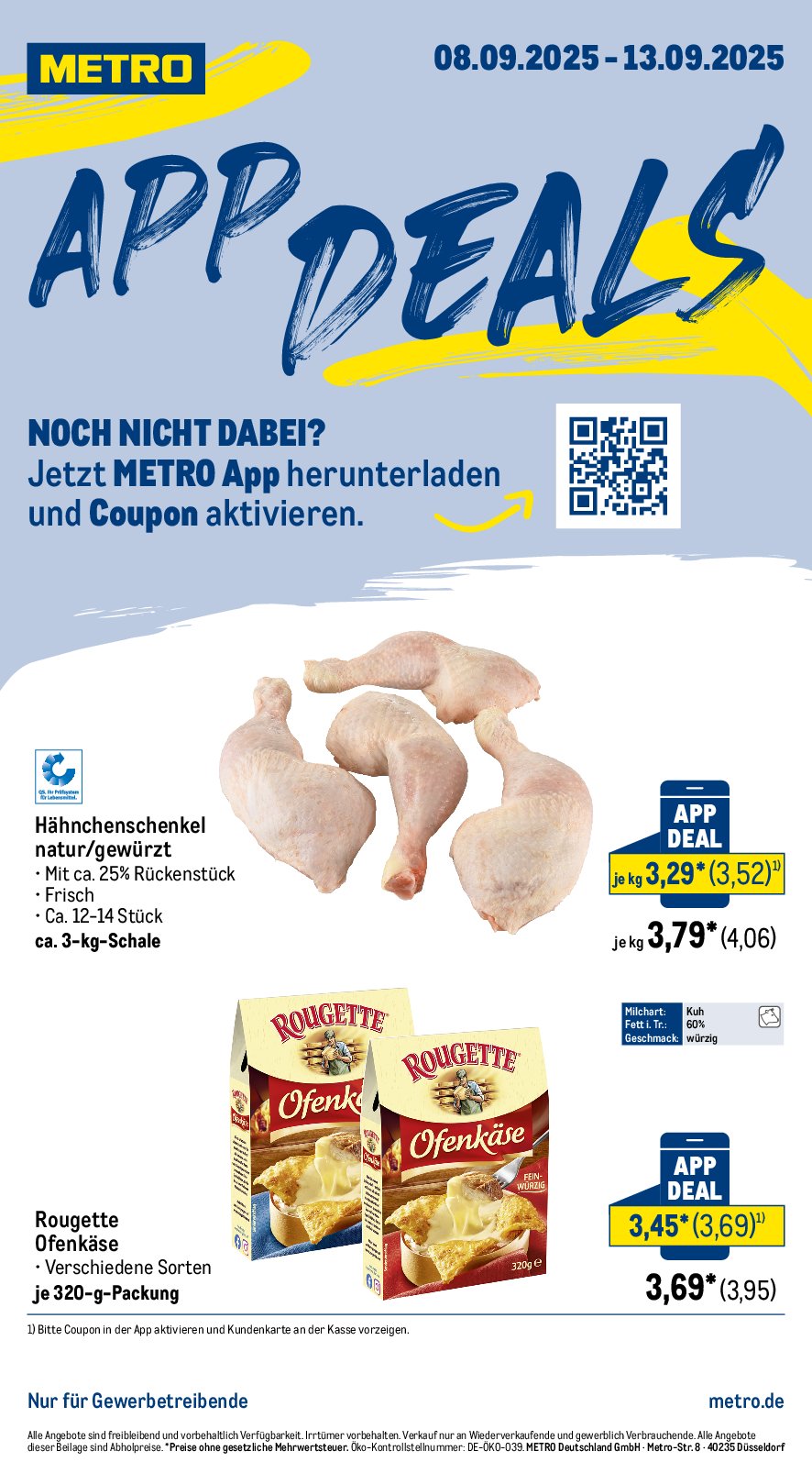 metro - Metro - App Deals-Prospekt gültig vom 08.09. bis 13.09.