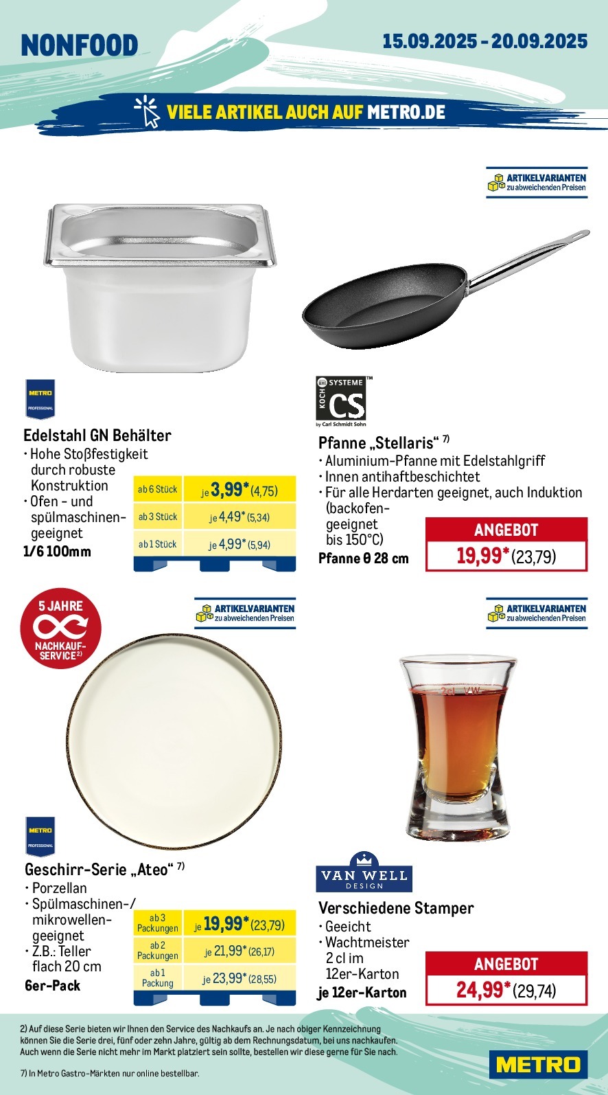 metro - Metro - Wochen-Angebote Gastro-Prospekt gültig vom 15.09. bis 20.09. - page: 19