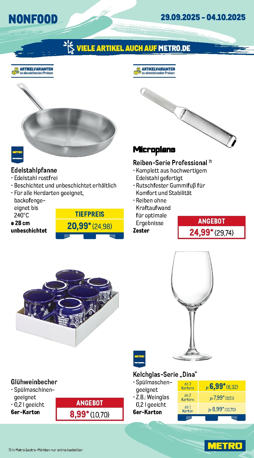 metro - Metro - Wochen-Angebote Gastro-Prospekt gültig vom 29.09. bis 04.10. - page: 18