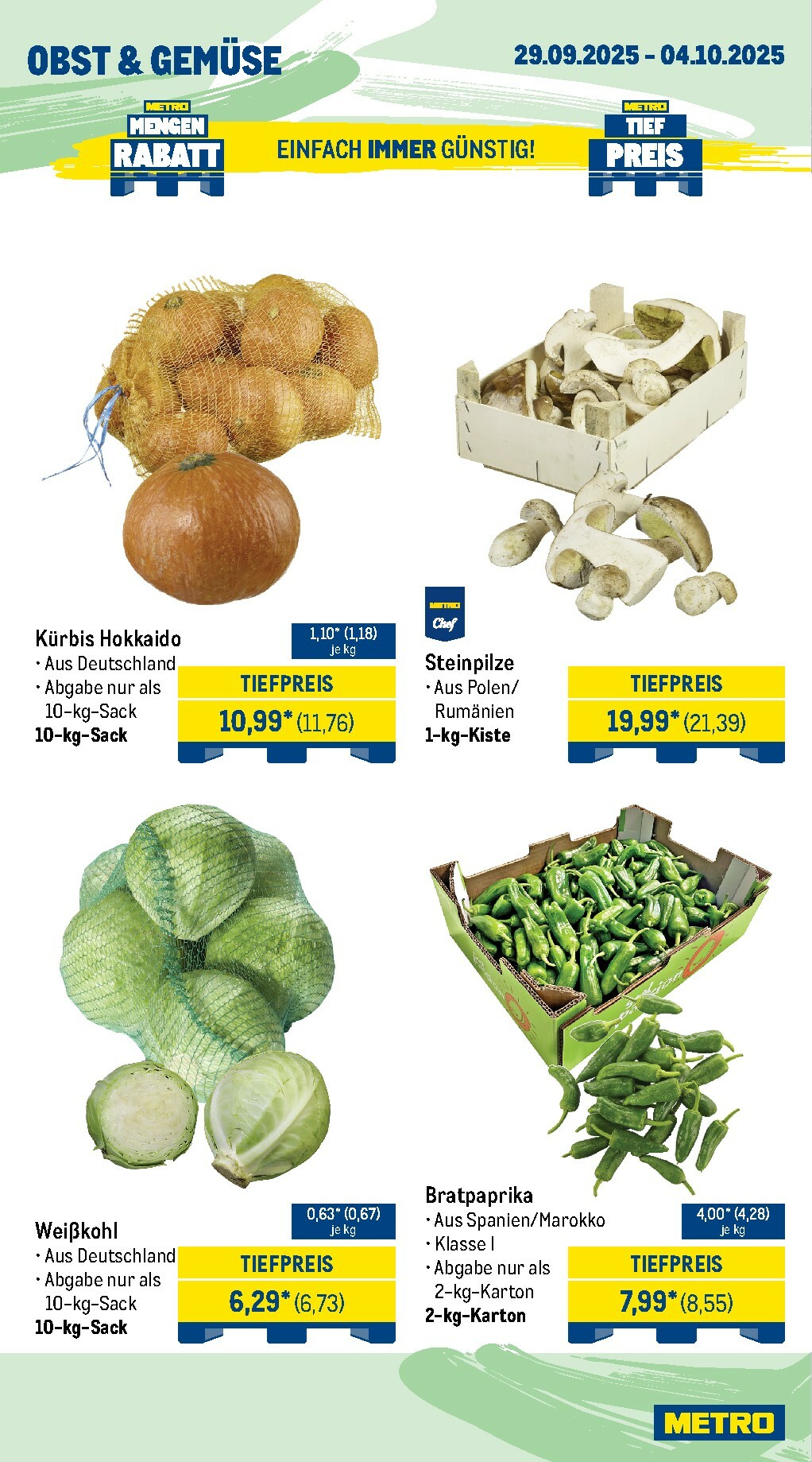 metro - Metro - Wochen-Angebote Gastro-Prospekt gültig vom 29.09. bis 04.10. - page: 8