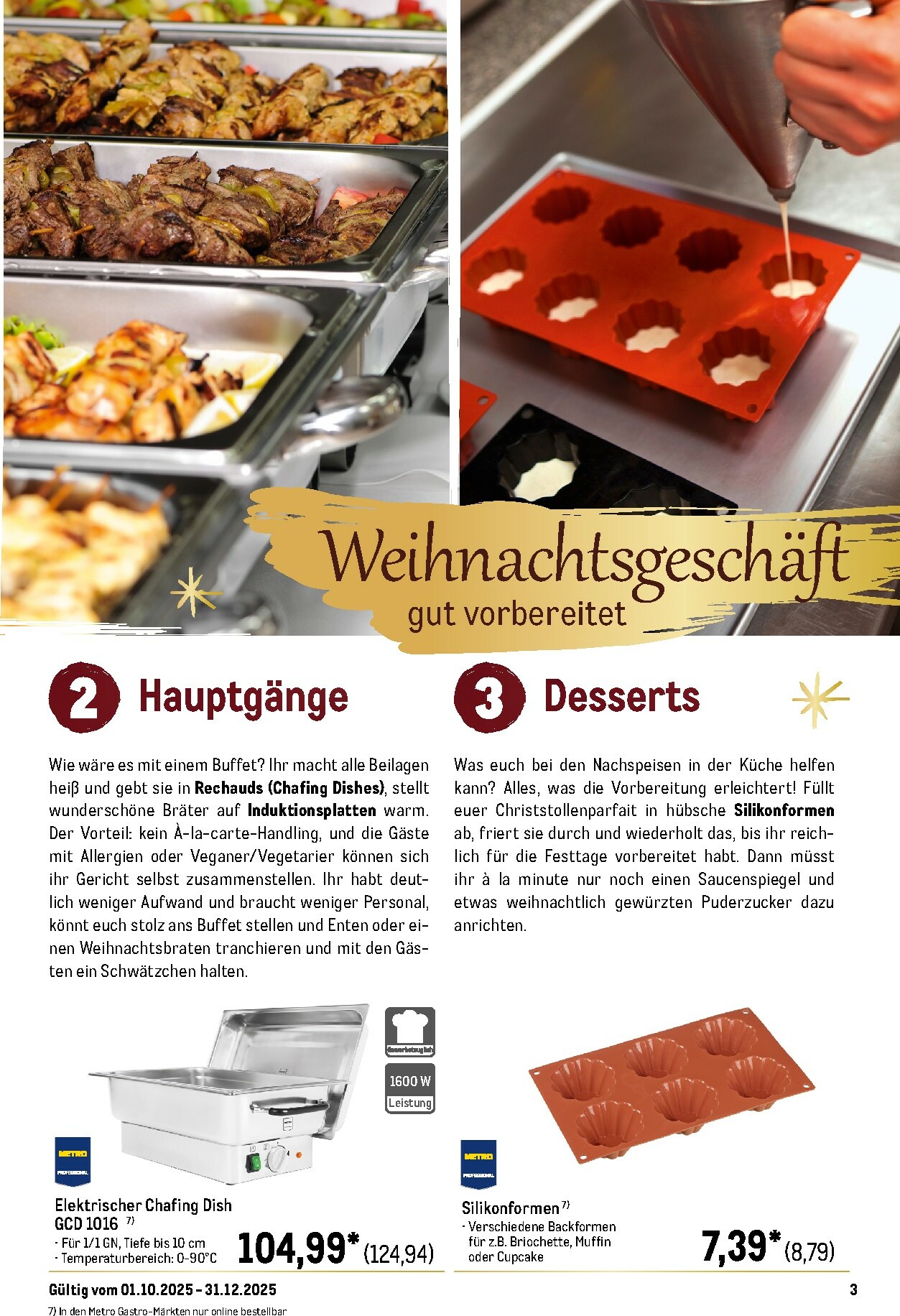 metro - Metro - Saisonkatalog "Perfekt ausgestattet"-Prospekt gültig vom 01.10. bis 31.12. - page: 3 metro - Metro - Saisonkatalog "Perfekt ausgestattet"-Prospekt gültig vom 01.10. bis 31.12. - page: 3