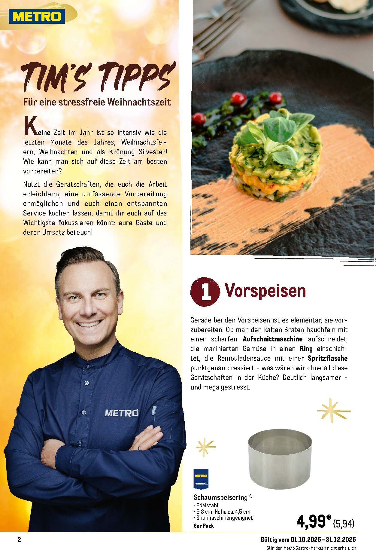metro - Metro - Saisonkatalog "Perfekt ausgestattet"-Prospekt gültig vom 01.10. bis 31.12. - page: 2 metro - Metro - Saisonkatalog "Perfekt ausgestattet"-Prospekt gültig vom 01.10. bis 31.12. - page: 2