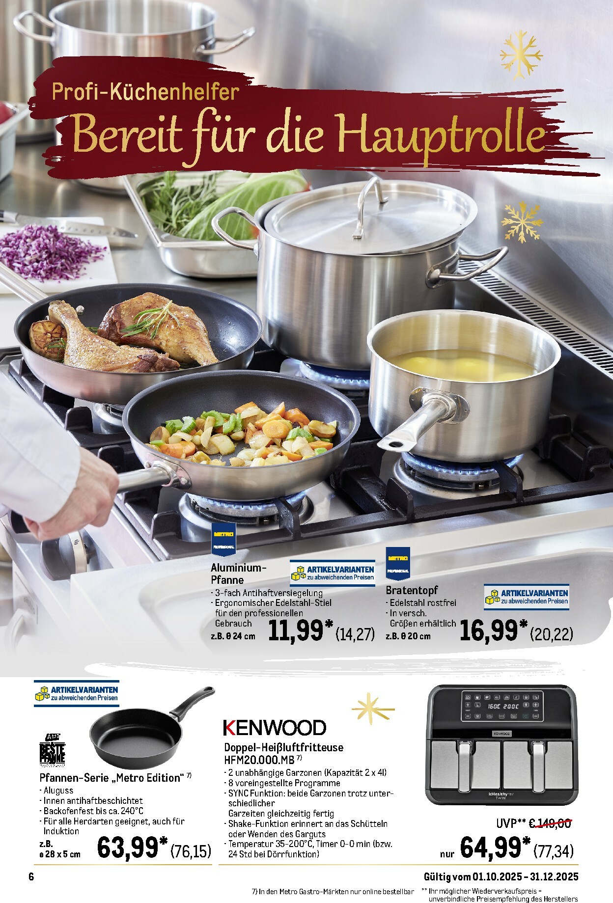 metro - Metro - Saisonkatalog "Perfekt ausgestattet"-Prospekt gültig vom 01.10. bis 31.12. - page: 6 metro - Metro - Saisonkatalog "Perfekt ausgestattet"-Prospekt gültig vom 01.10. bis 31.12. - page: 6