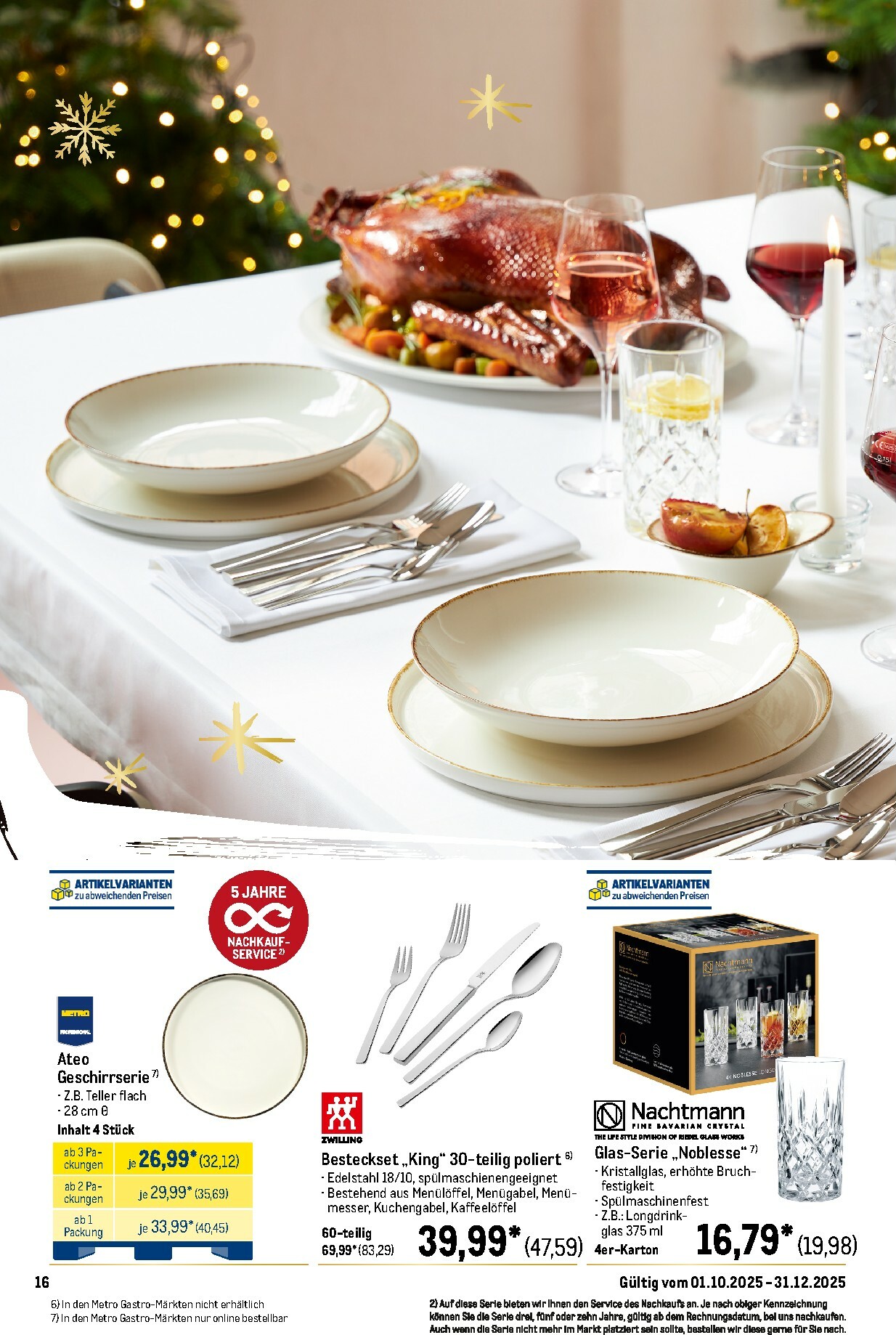 metro - Metro - Saisonkatalog "Perfekt ausgestattet"-Prospekt gültig vom 01.10. bis 31.12. - page: 16 metro - Metro - Saisonkatalog "Perfekt ausgestattet"-Prospekt gültig vom 01.10. bis 31.12. - page: 16