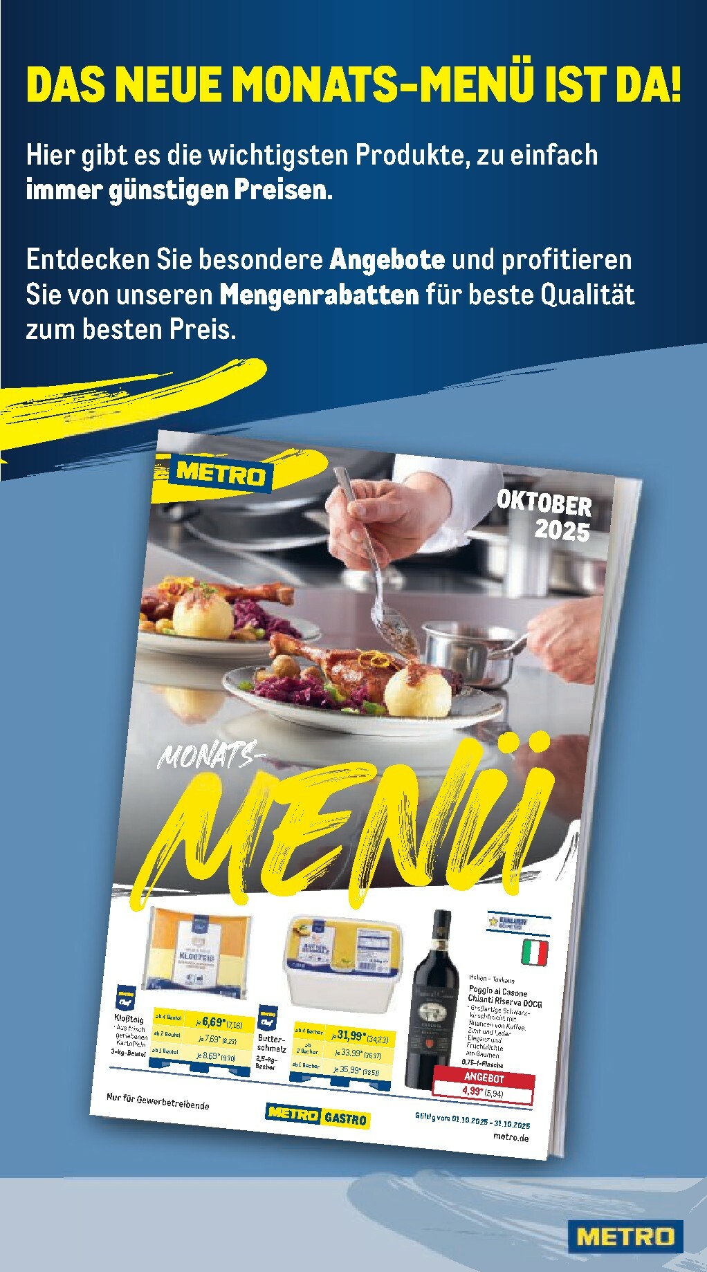 metro - Metro - Wochen-Angebote Gastro-Prospekt gültig vom 06.10. bis 11.10. - page: 20