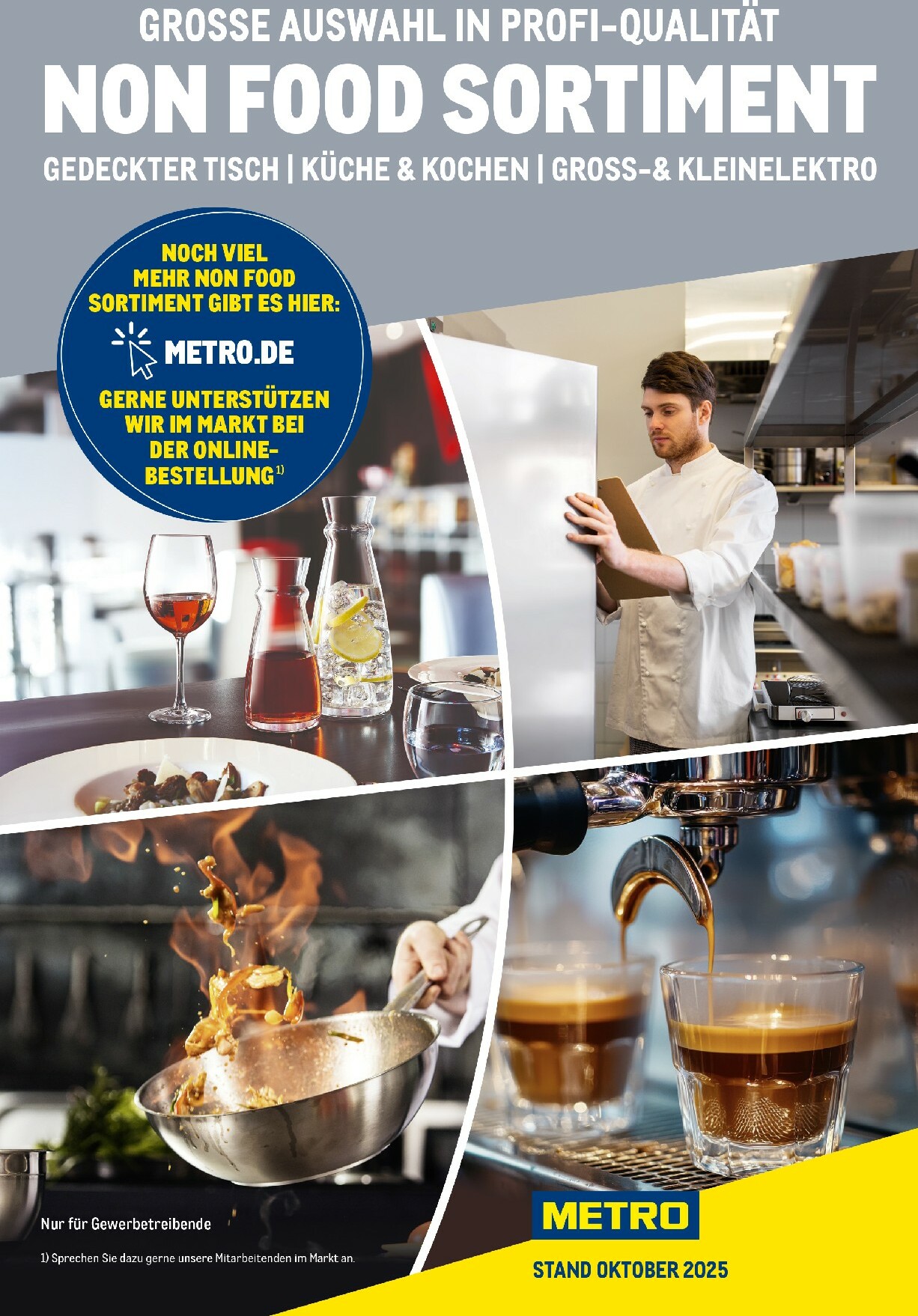 metro - Metro - Non Food Sortiment-Prospekt gültig vom 01.10. bis 31.10. - page: 1 metro - Metro - Non Food Sortiment-Prospekt gültig vom 01.10. bis 31.10. - page: 1