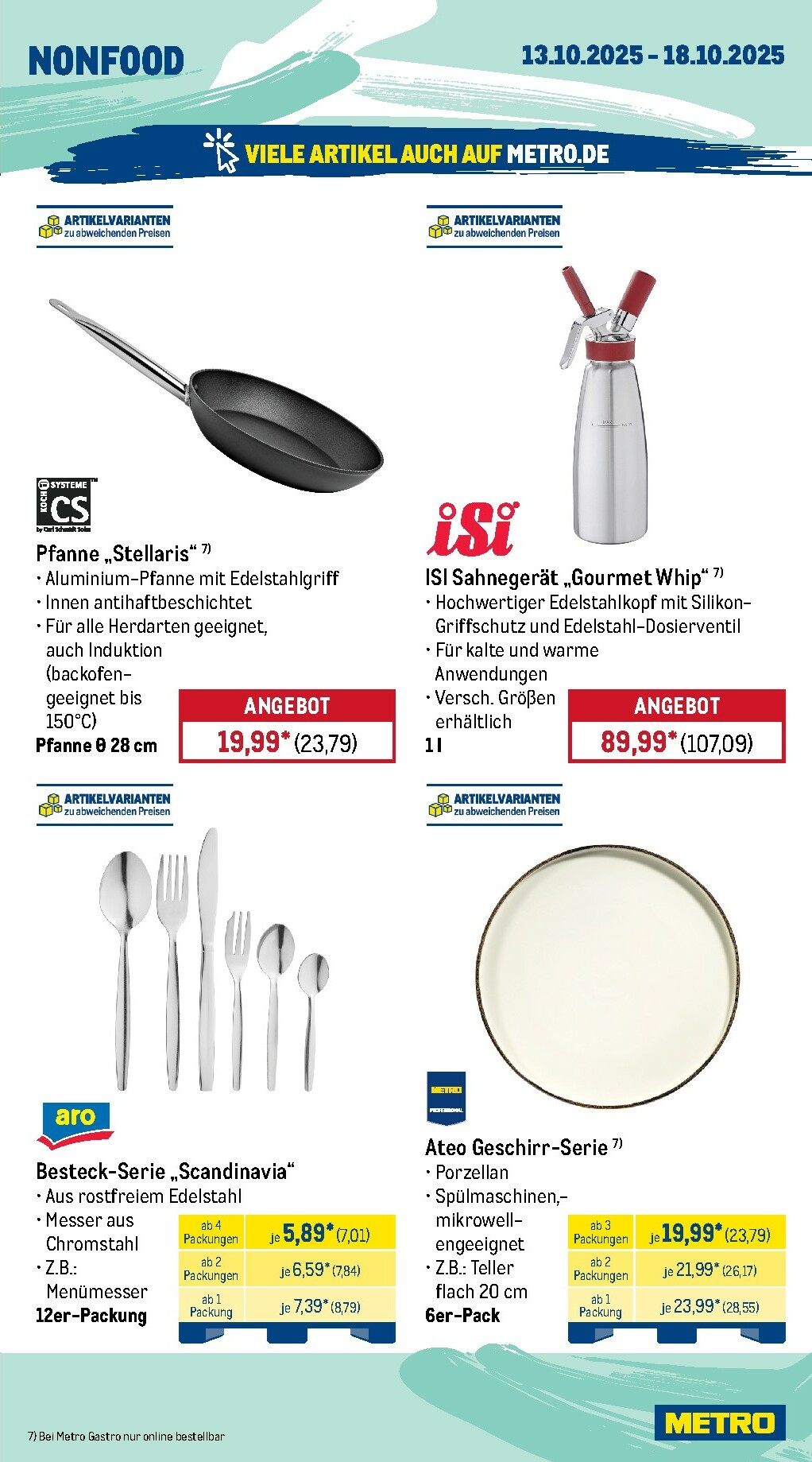 metro - Metro - Wochen-Angebote Gastro-Prospekt gültig vom 13.10. bis 18.10. - page: 19