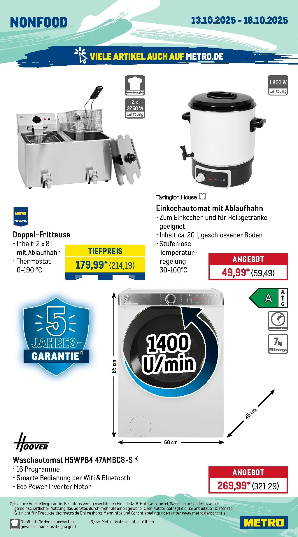 metro - Metro - Wochen-Angebote Gastro-Prospekt gültig vom 13.10. bis 18.10. - page: 18