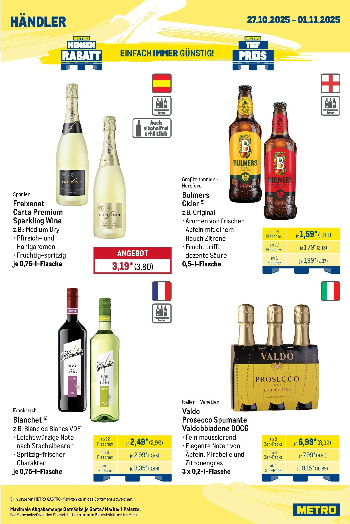 metro - Metro - Wochen-Angebote Händler-Prospekt gültig vom 27.10. bis 01.11. - page: 7