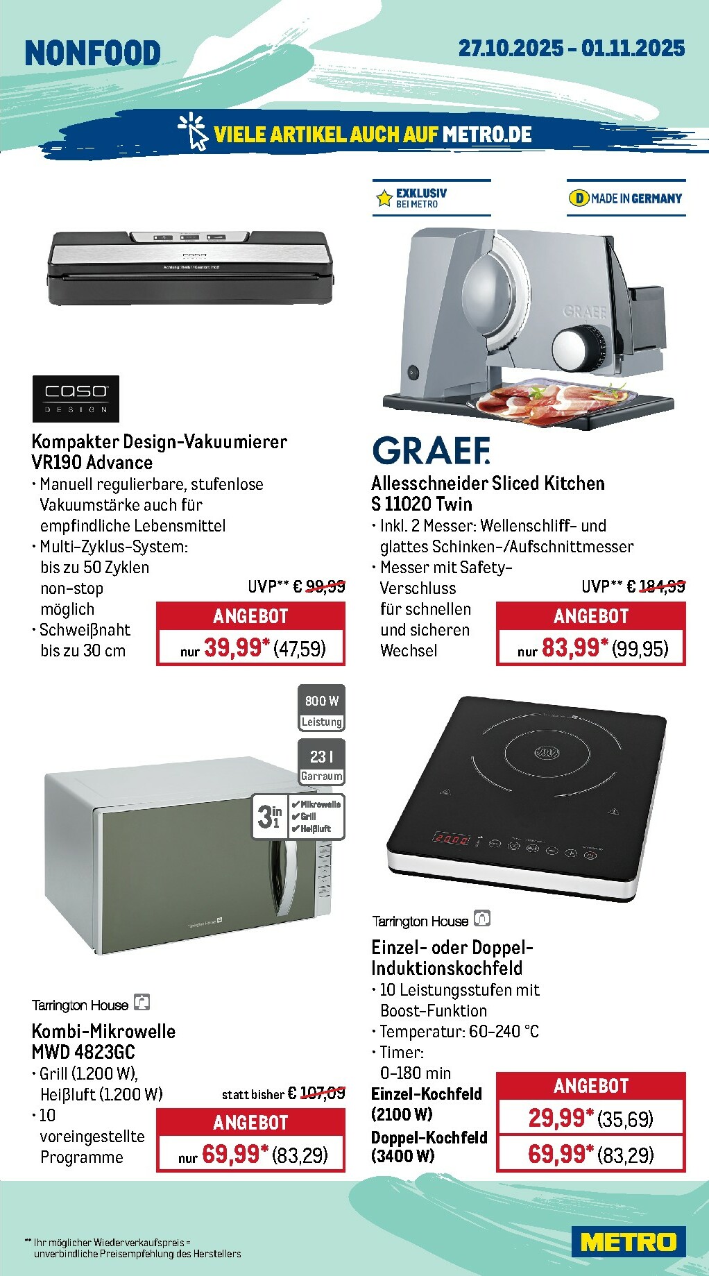 metro - Metro - Wochen-Angebote-Prospekt gültig vom 27.10. bis 01.11. - page: 21