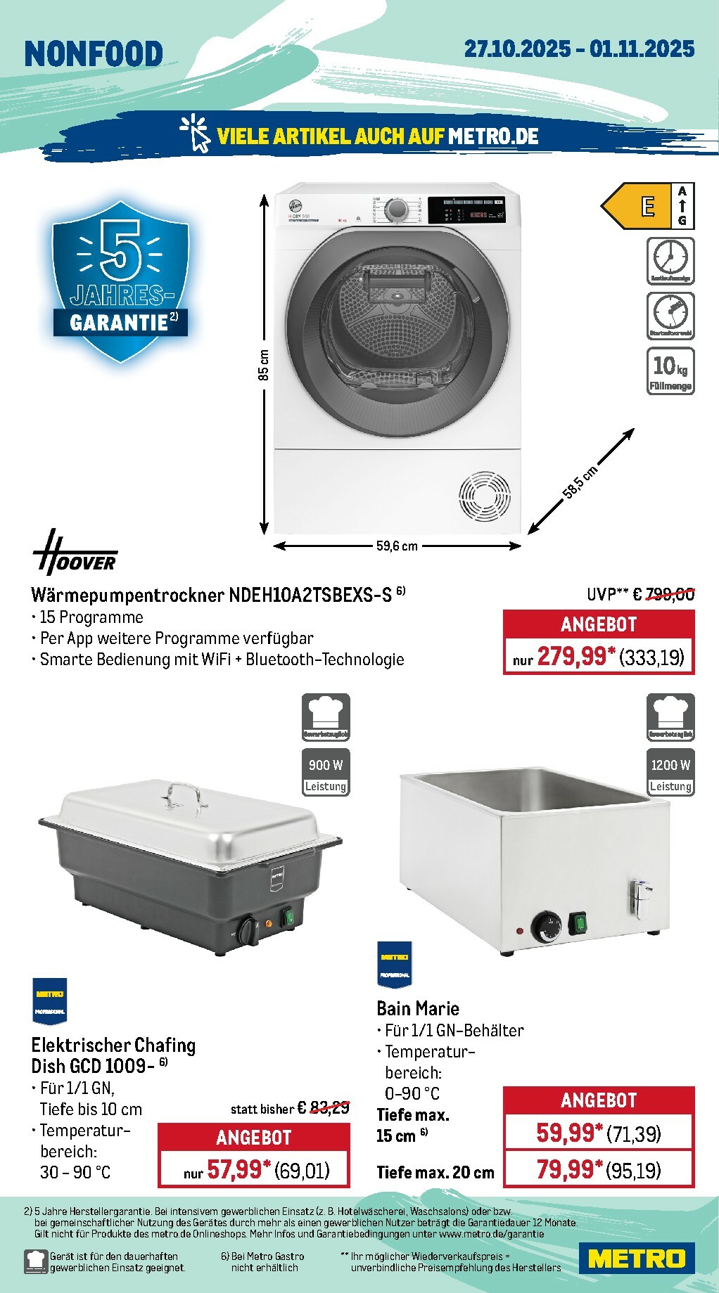 metro - Metro - Wochen-Angebote Gastro-Prospekt gültig vom 27.10. bis 01.11. - page: 18